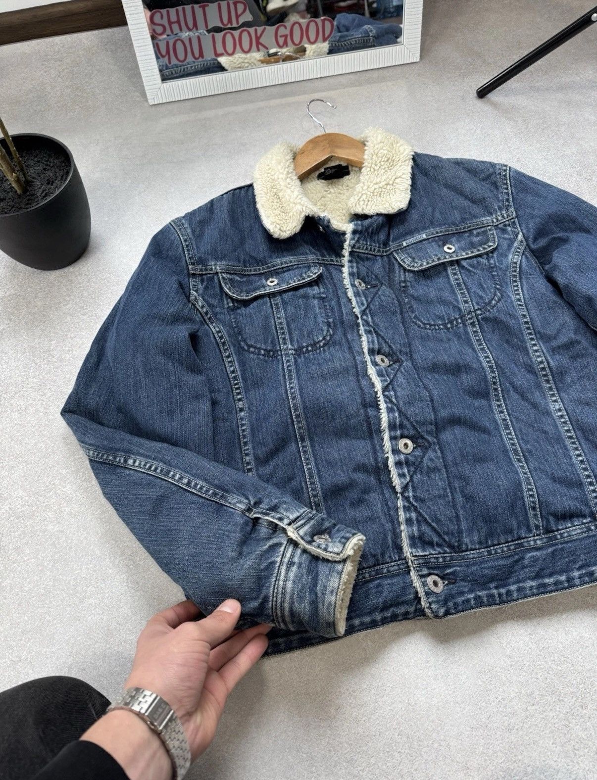 Diesel Diesel Vintage Sherpa Retro 90s Sherpa Jeans Denim Jacket Size US M / EU 48-50 / 2 - 7 Thumbnail