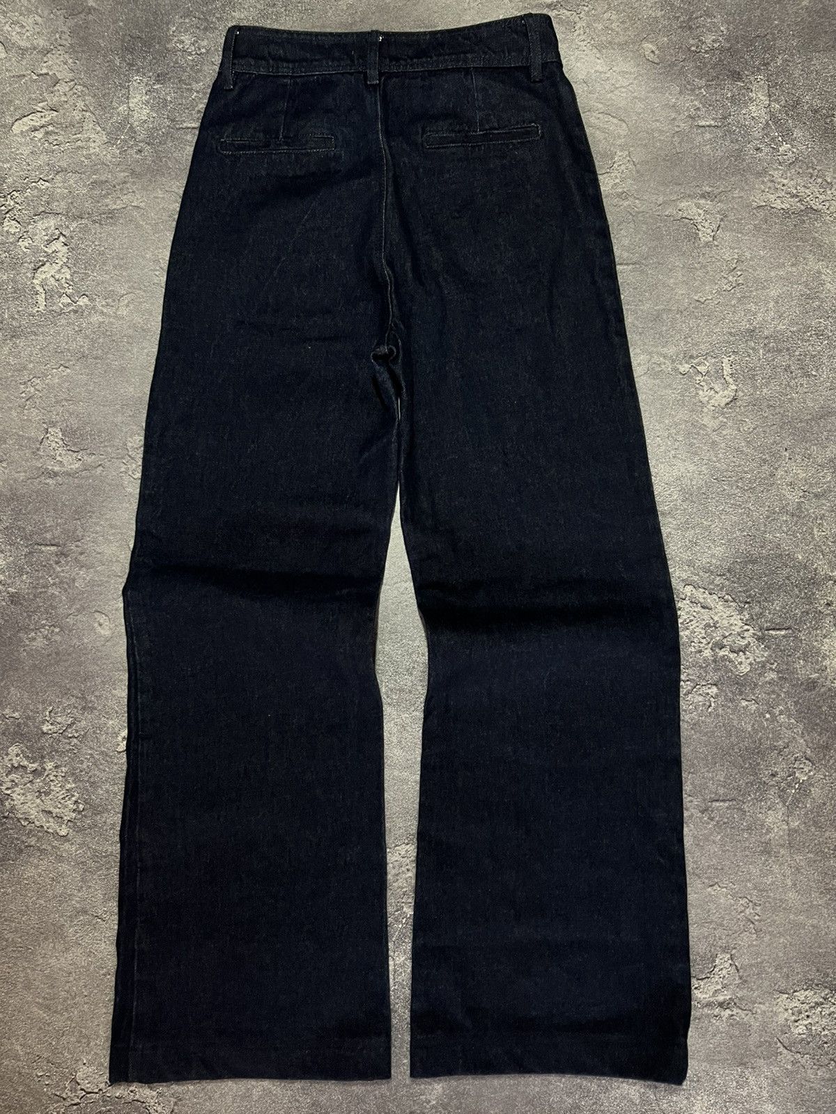 Sezane Sezane Le 70s Trouser Jeans Indigo Washed Designer Pants Size 27" / US 4 / IT 40 - 3 Thumbnail