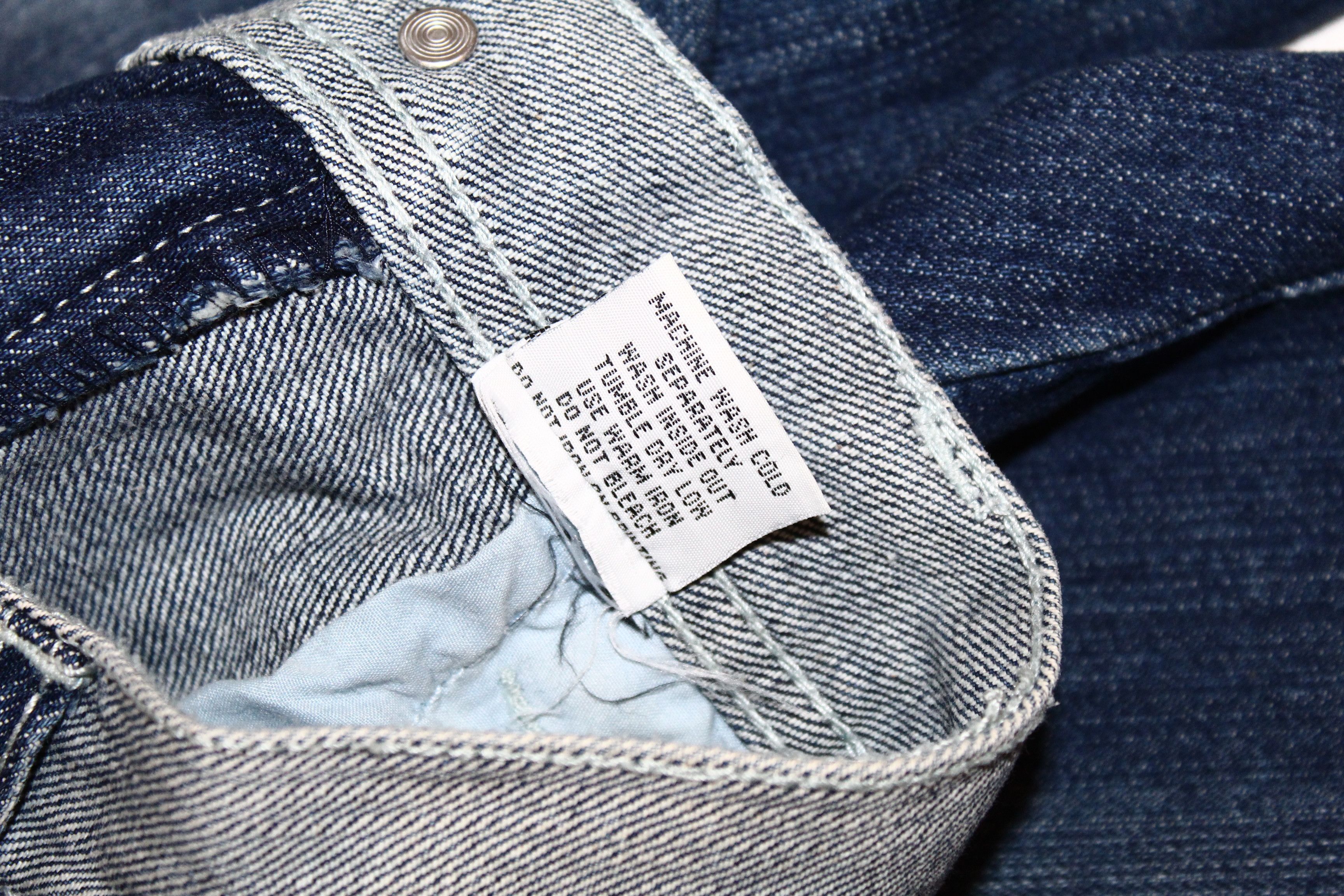 Wu-Tang Clan Johnny Blaze aka Method Man Faded Denim Bootcut Baggy Jeans Size US 30 / EU 46 - 11 Thumbnail