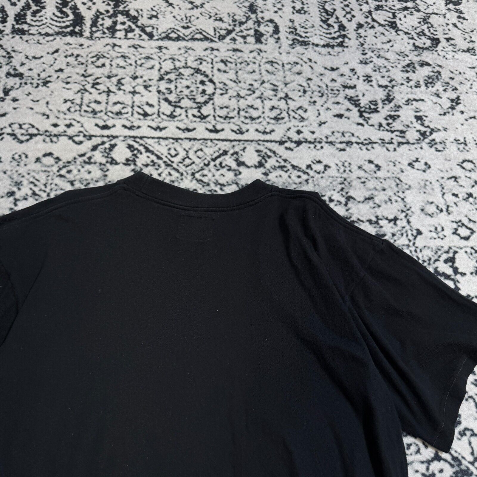 Vintage Black Cotton T-Shirt Size L Christina Matilda Art Sweden Size US L / EU 52-54 / 3 - 15 Thumbnail