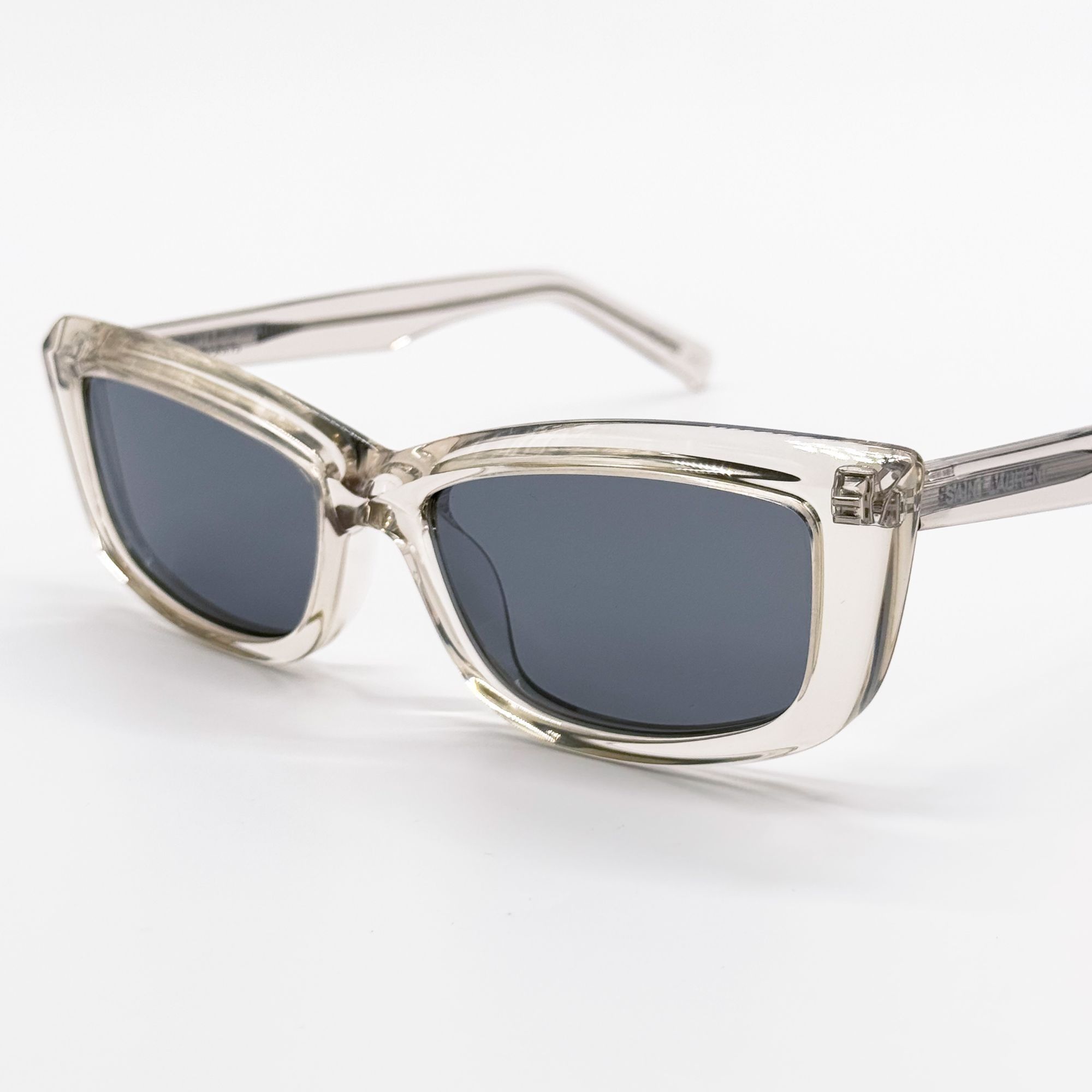 Saint Laurent Paris NEW SAINT LAURENT SUNGLASSES SL658 003 TRANSPARENT GRAY WOME Size ONE SIZE - 6 Thumbnail