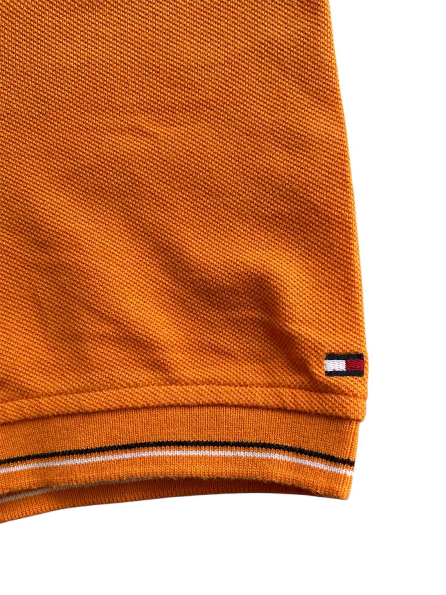 Tommy Hilfiger Tommy Hilfiger Holland Netherlands Orange Embroidered Polo Size US XL / EU 56 / 4 - 3 Thumbnail