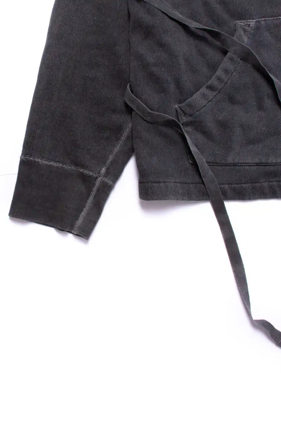 Unused Oil Wash Grey Kimono Tie Bondage Hoodie by Unused Size US M / EU 48-50 / 2 - 4 Thumbnail