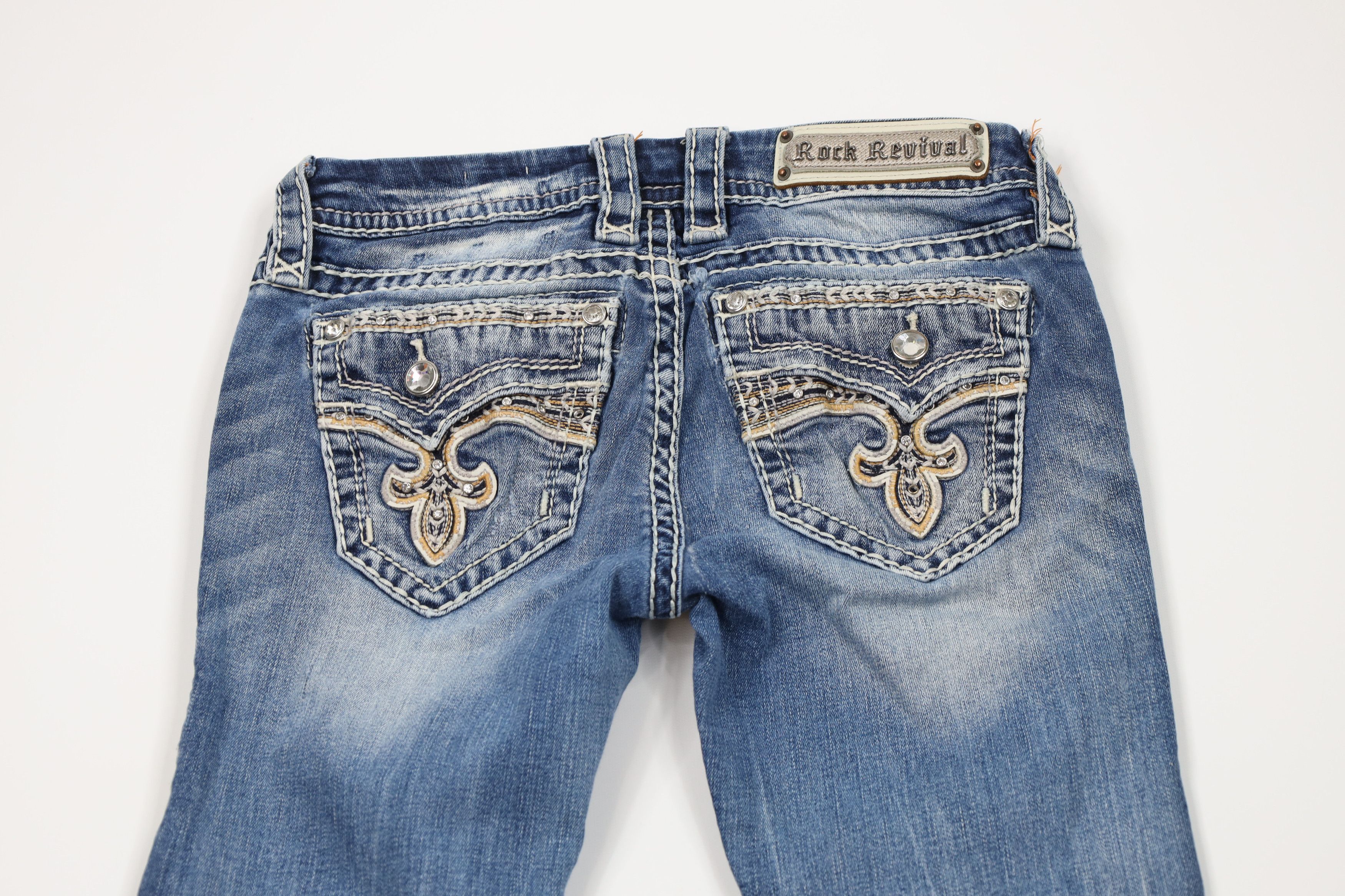 Rock Revival Rock Revival MMA Yui Bootcut Flared Stretch Denim Jeans Size 26" / US 2 / IT 38 - 12 Thumbnail