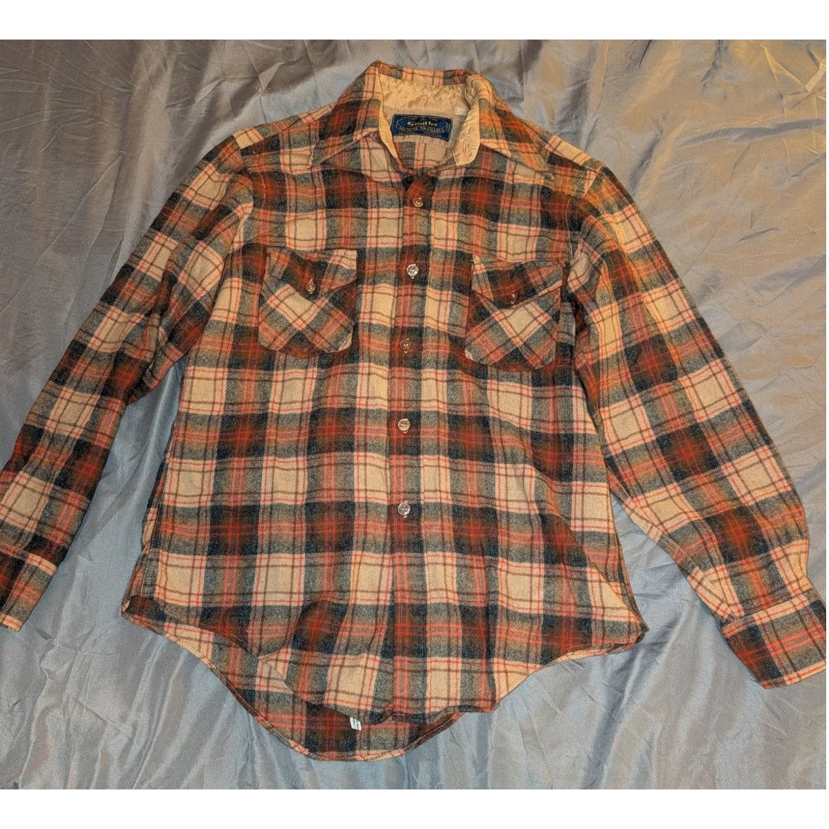 Woolrich Woolen Mills Vintage Smiths Wool Flannel Button Down Shirt Size 15-15 1/2 Size US S / EU 44-46 / 1 - 1 Thumbnail