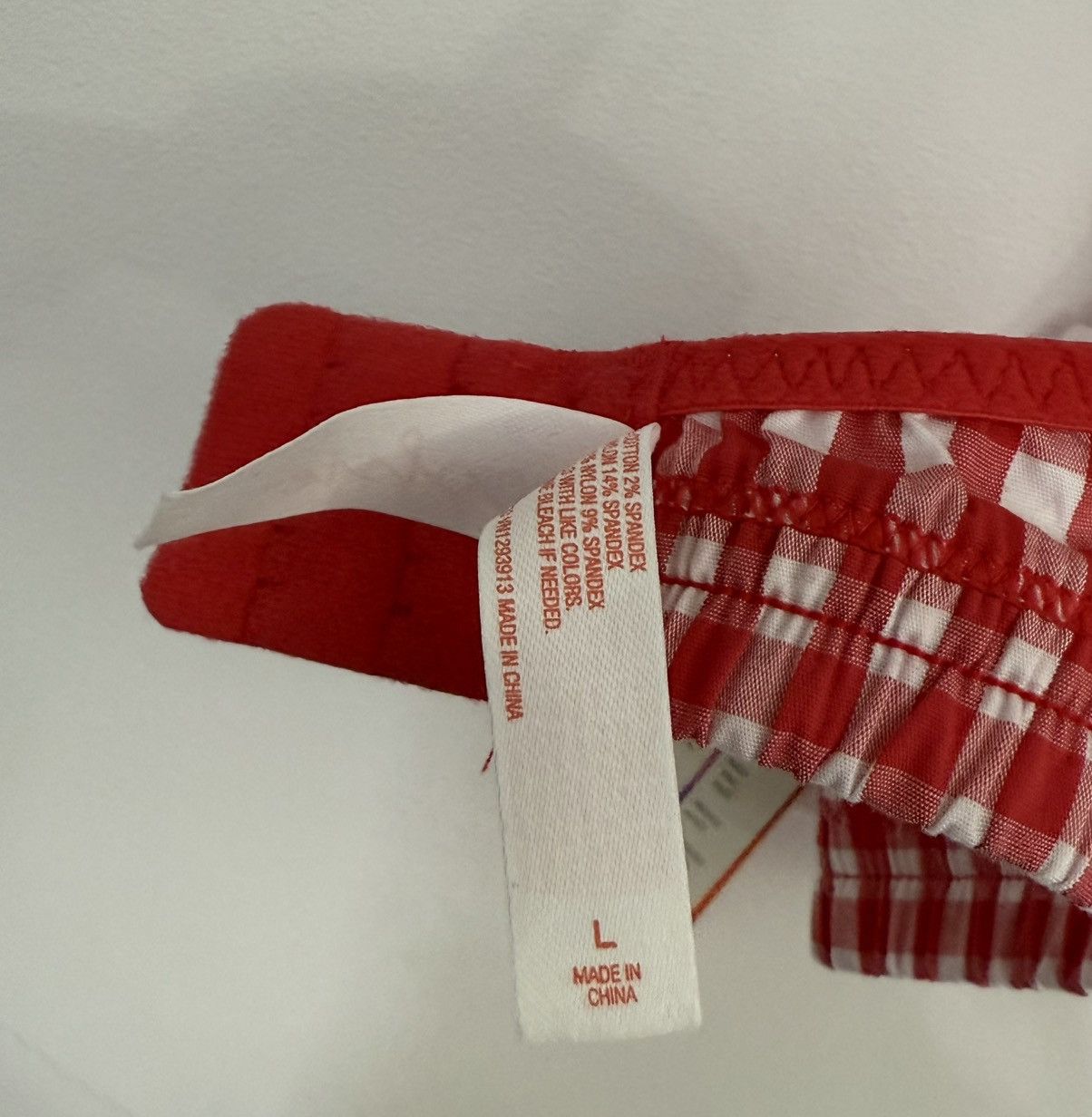 Other Colsie Red Plaid bralette Top - Size Women’s Large Size L / US 10 / IT 46 - 4 Thumbnail