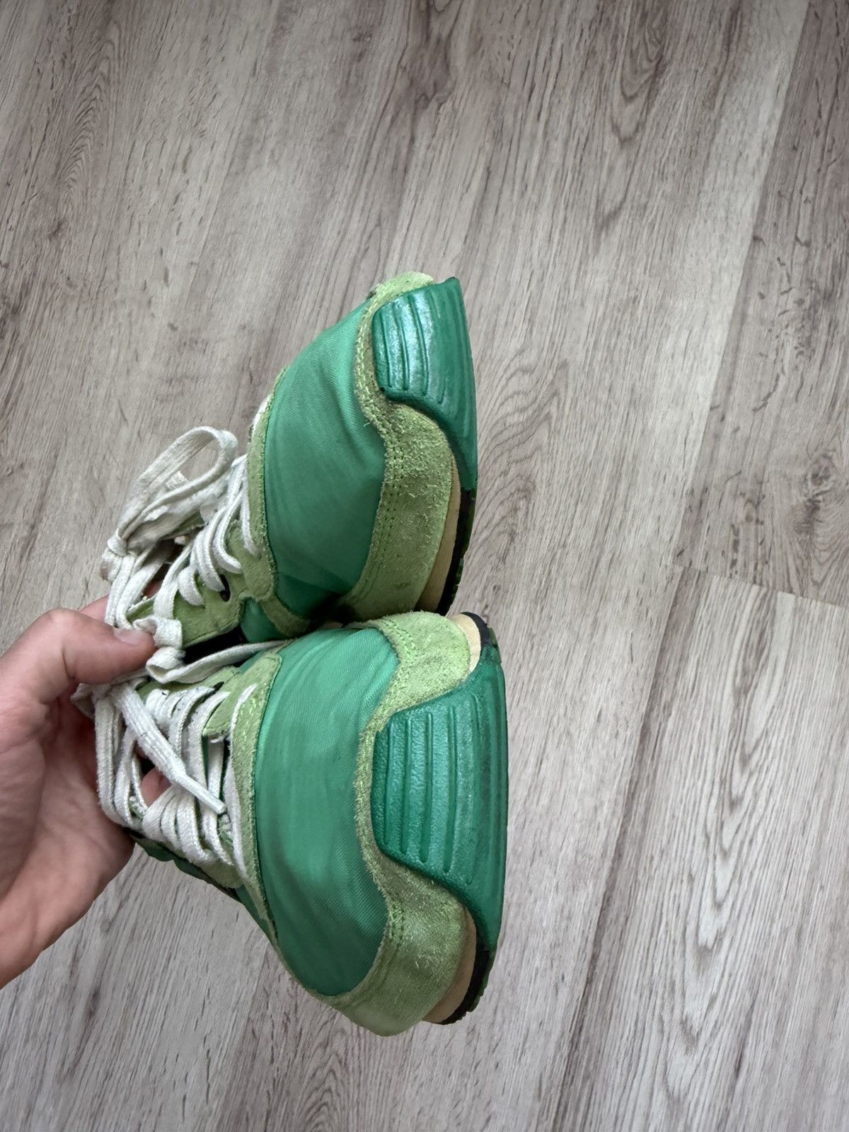 Diesel Vintage Diesel 978 Archive Runner Sneakers Green Y2K Nylon Size US 10.5 / EU 43-44 - 13 Thumbnail