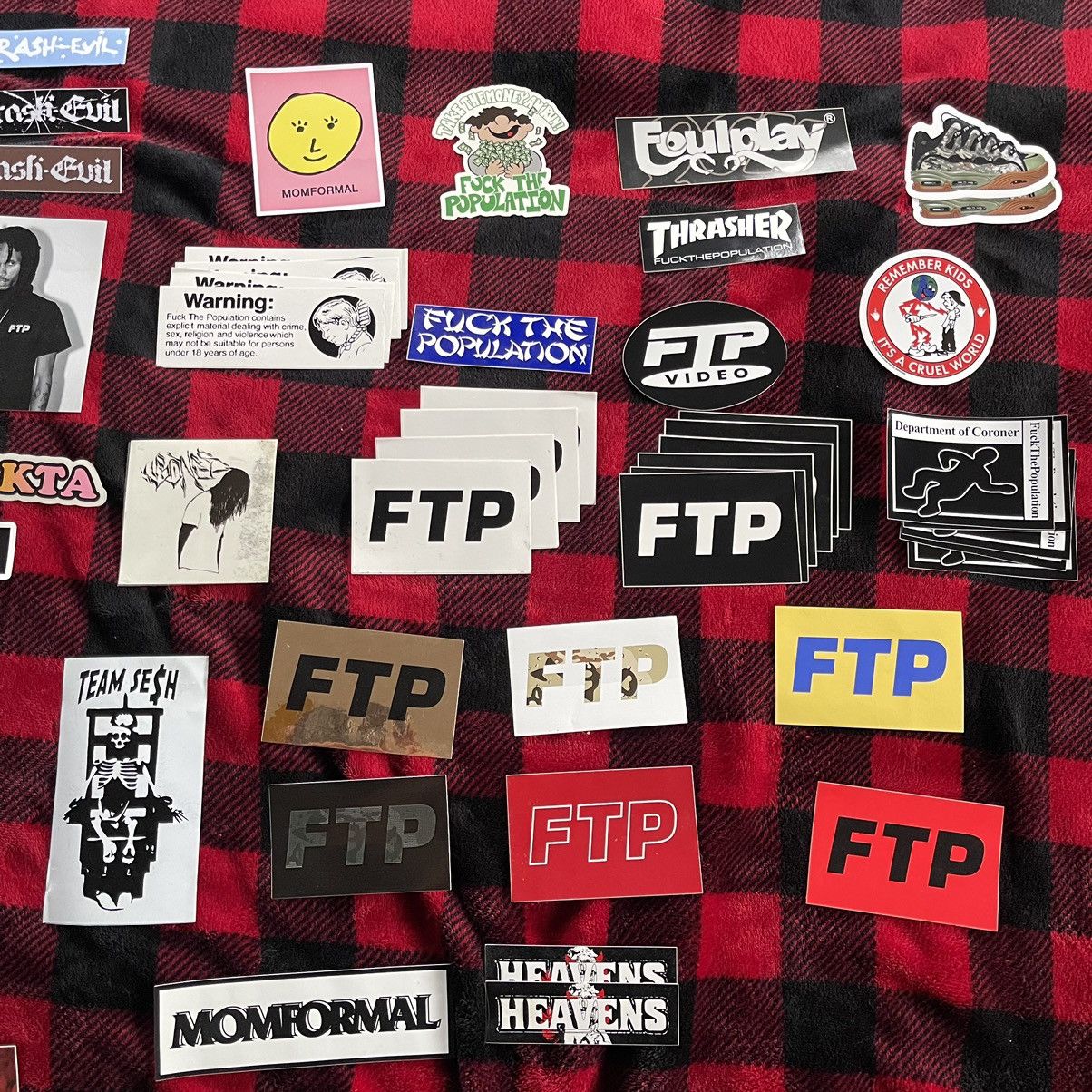 Fuck The Population FTP STICKER LOT Size ONE SIZE - 2 Thumbnail
