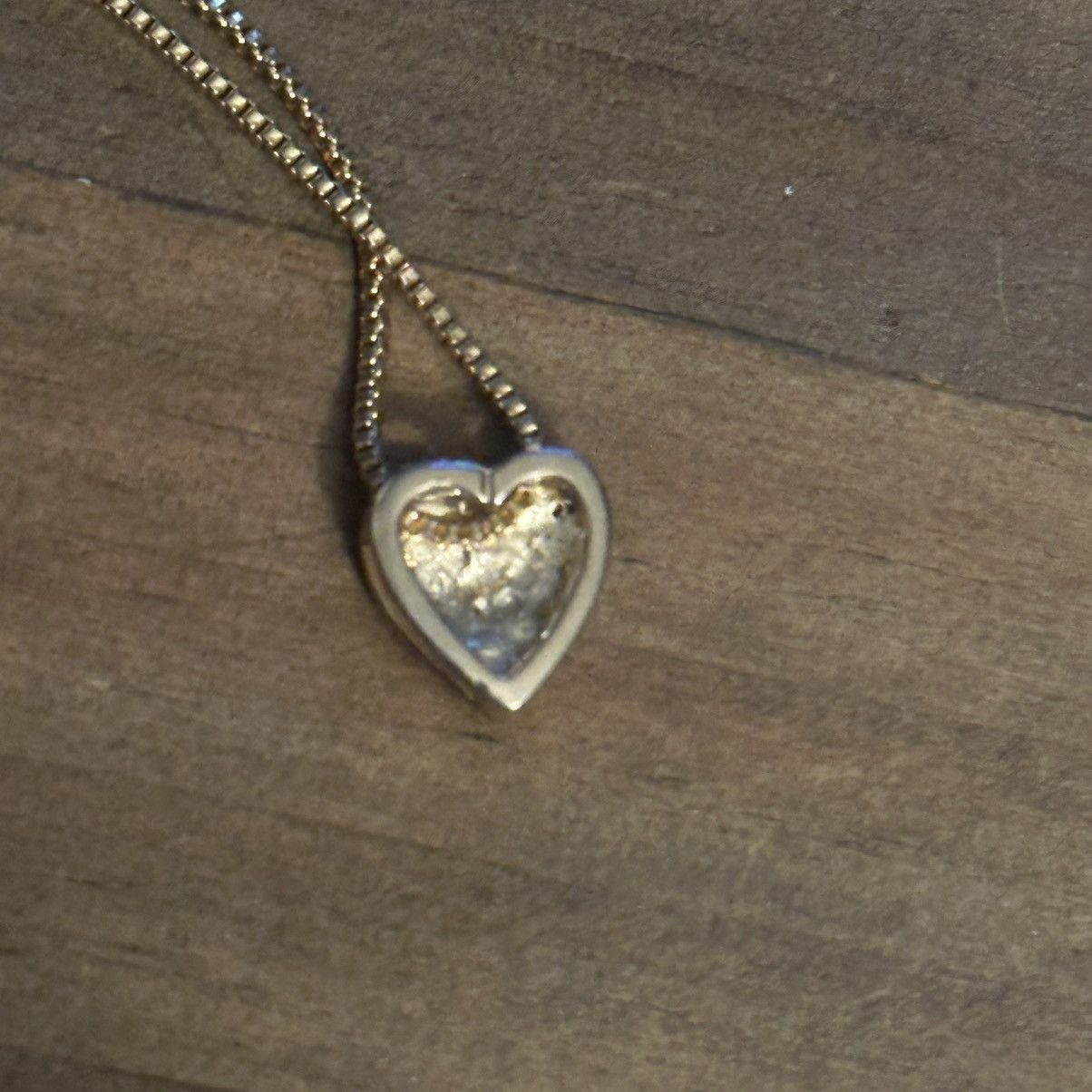 Vintage Vintage dainty gold tone paved heart pendant necklace Size ONE SIZE - 6 Thumbnail