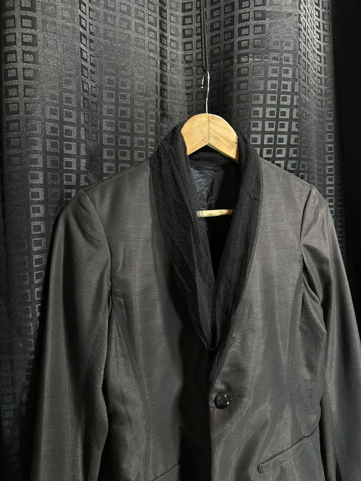 Rick Owens Drkshdw rick owens ss15'faun' mesh lapel blazer Size M / US 6-8 / IT 42-44 - 4 Thumbnail