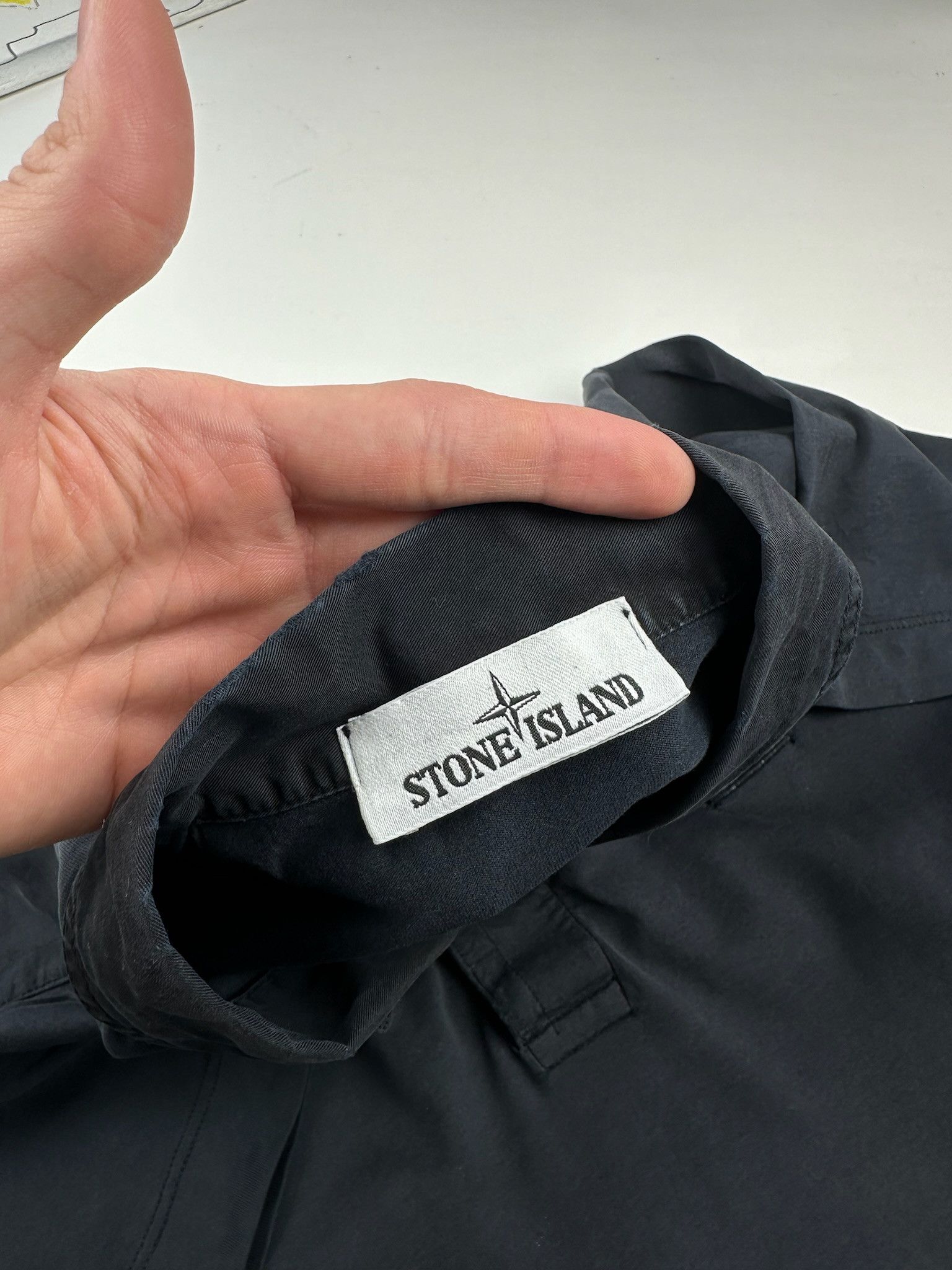 Massimo Osti Stone Island Polo T-shirt Patch Program Box Logo Tee faded Size US XL / EU 56 / 4 - 13 Thumbnail