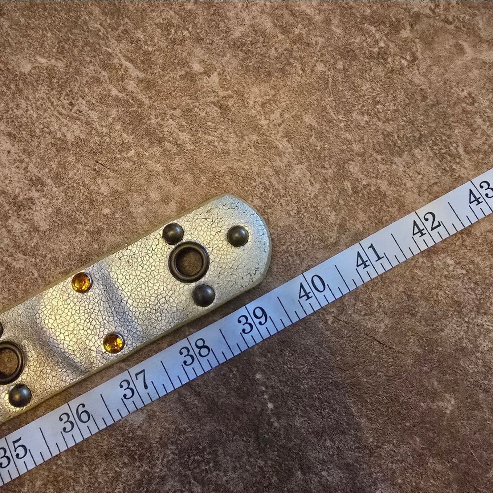 Other Gold Diamond Detailed 40 Belt Size ONE SIZE - 3 Thumbnail