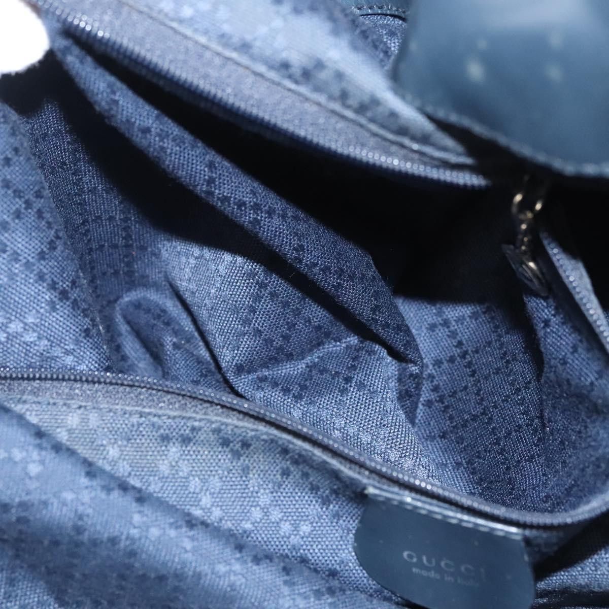 Gucci GUCCI Bamboo Hand Bag Canvas Navy Silver 001 001 Size ONE SIZE - 19 Thumbnail