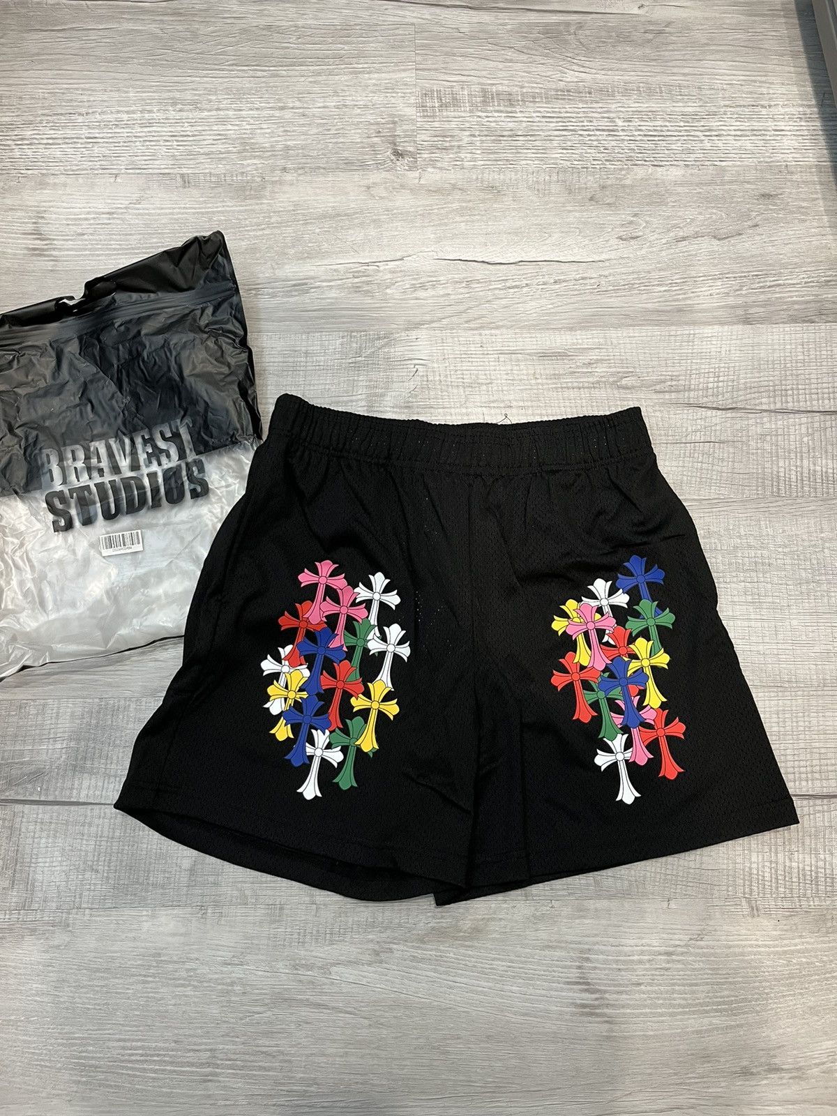 日本公式販売店 bravest studios BLACK MELROSE SHORTS L