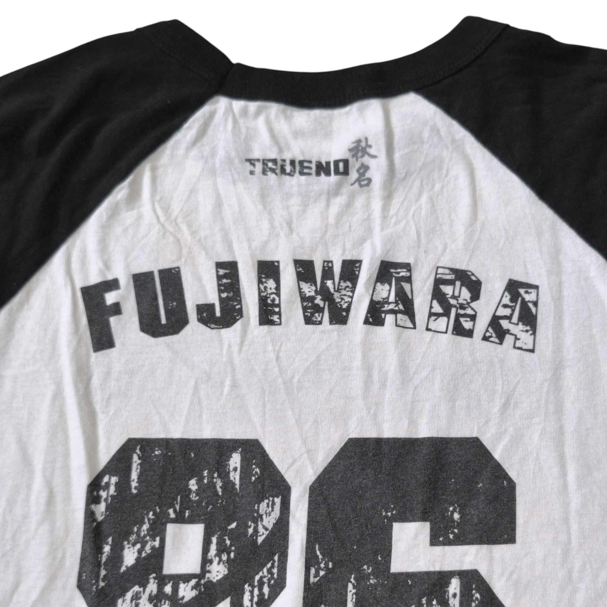 Anime Vintage Initial D AE86 Trueno Fujiwara Raglan T Shirt Size US XL / EU 56 / 4 - 6 Thumbnail