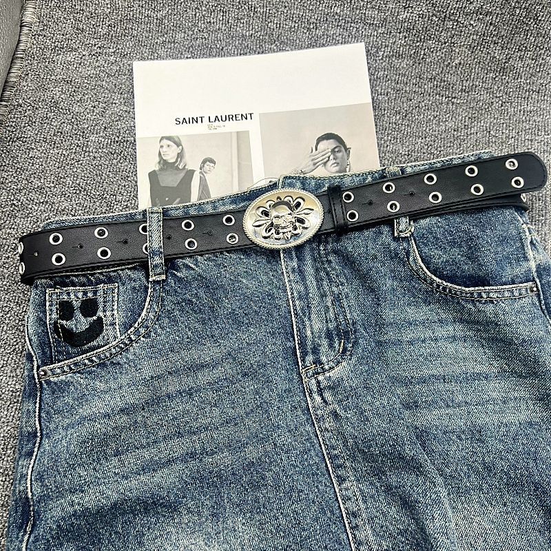 Designer Vintage Vintage Belt Riveted Belts Menswear Accessories Size ONE SIZE - 6 Thumbnail