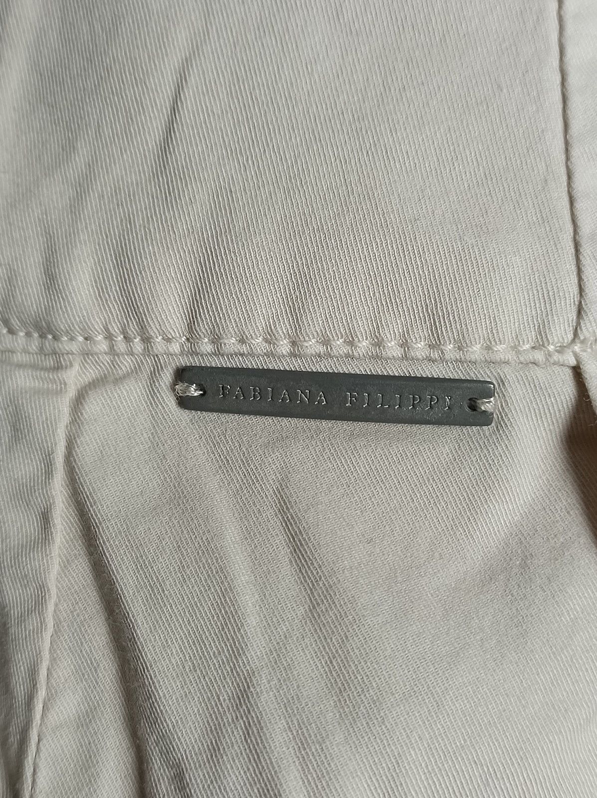 Fabiana Filippi Fabiana Filippi Beige Cotton Womens Skirt EU38 US M Size 30" / US 8 / IT 44 - 5 Thumbnail