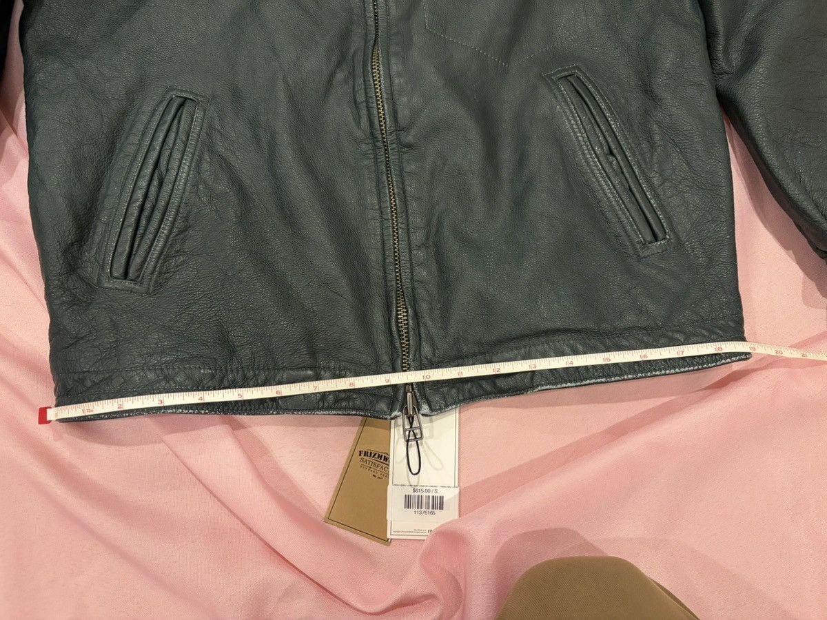FrizmWORKS Frizmworks Destroyed Leather Jacket Washed Olive Green Size US S / EU 44-46 / 1 - 7 Thumbnail