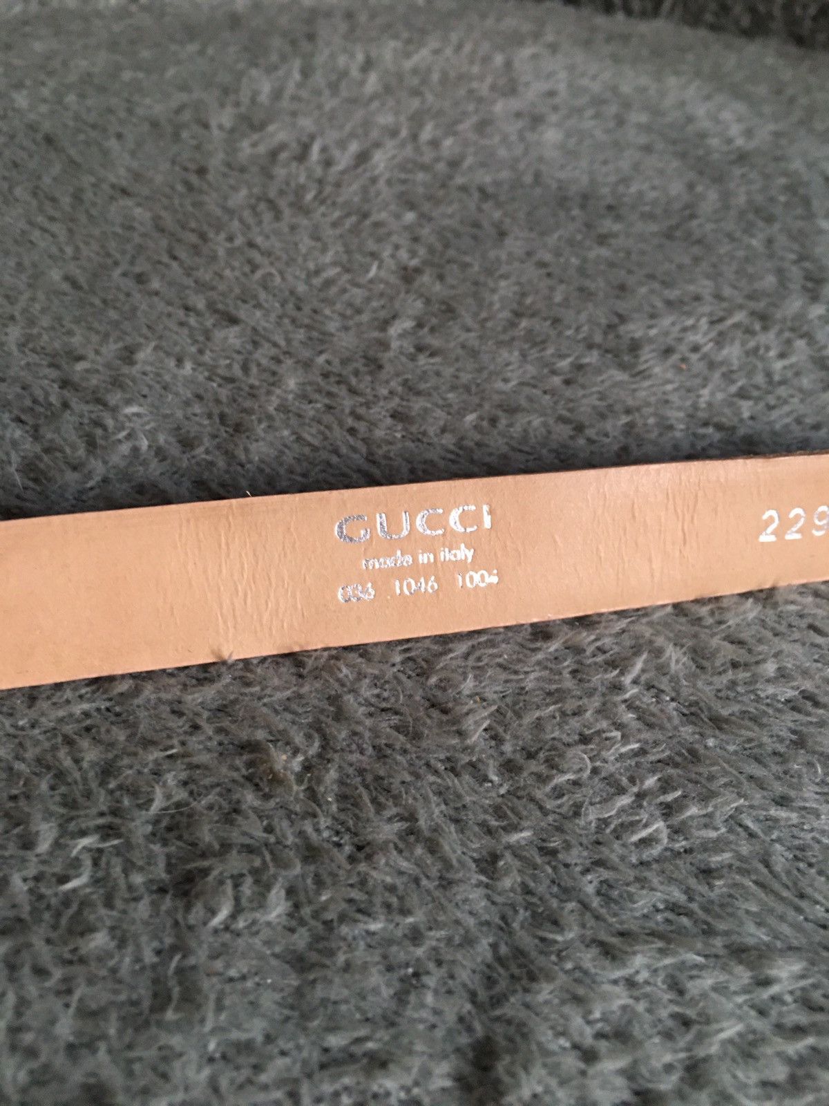 Gucci Gucci Belt Leather Beige G Logo Buckle Vintage Sz 36/90 Size ONE SIZE - 8 Thumbnail