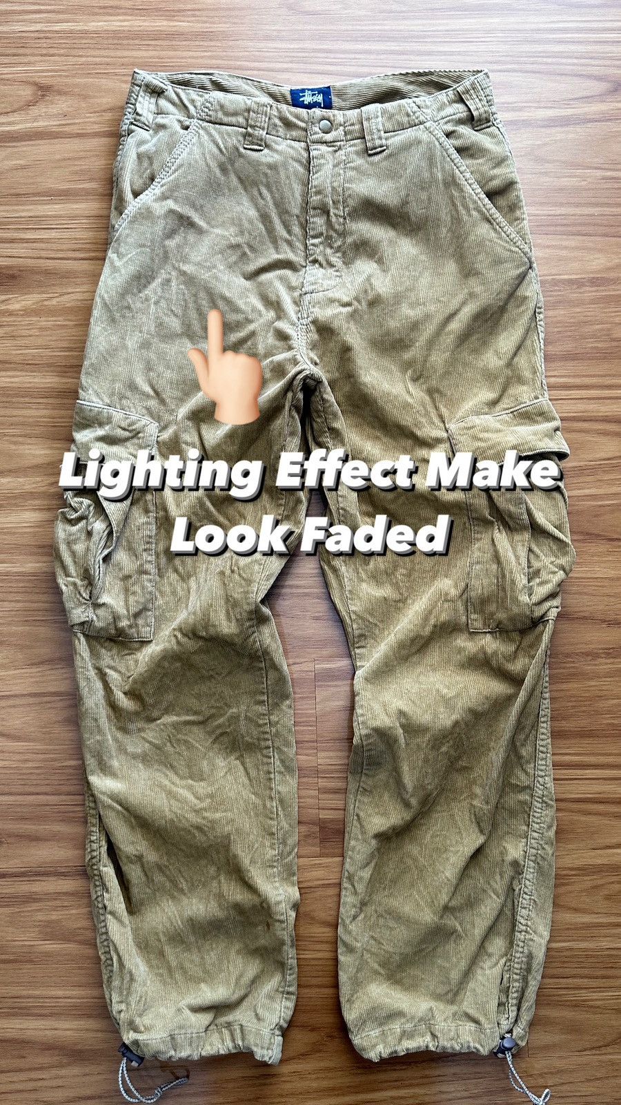 Stussy 1990-Stüssy 3D Cargos Made in China Corduroys Cargo Pant Size US 29 - 4 Thumbnail