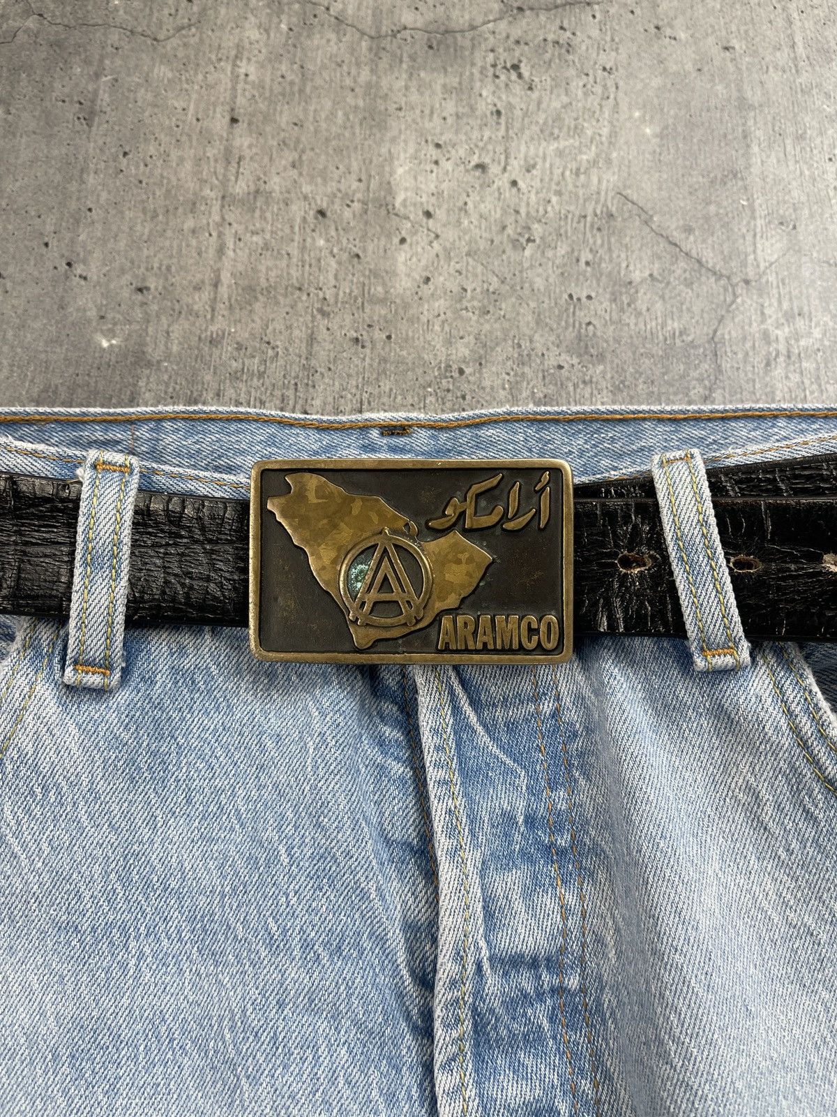 Genuine Leather × Handmade × Vintage Vintage Handmade 1984 Cross Studded Leather Belt Size ONE SIZE - 2 Thumbnail