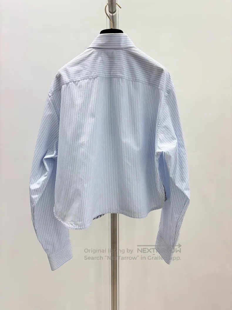 Chanel Chanel Blue striped short shirt Size XS / US 0-2 / IT 36-38 - 2 Thumbnail