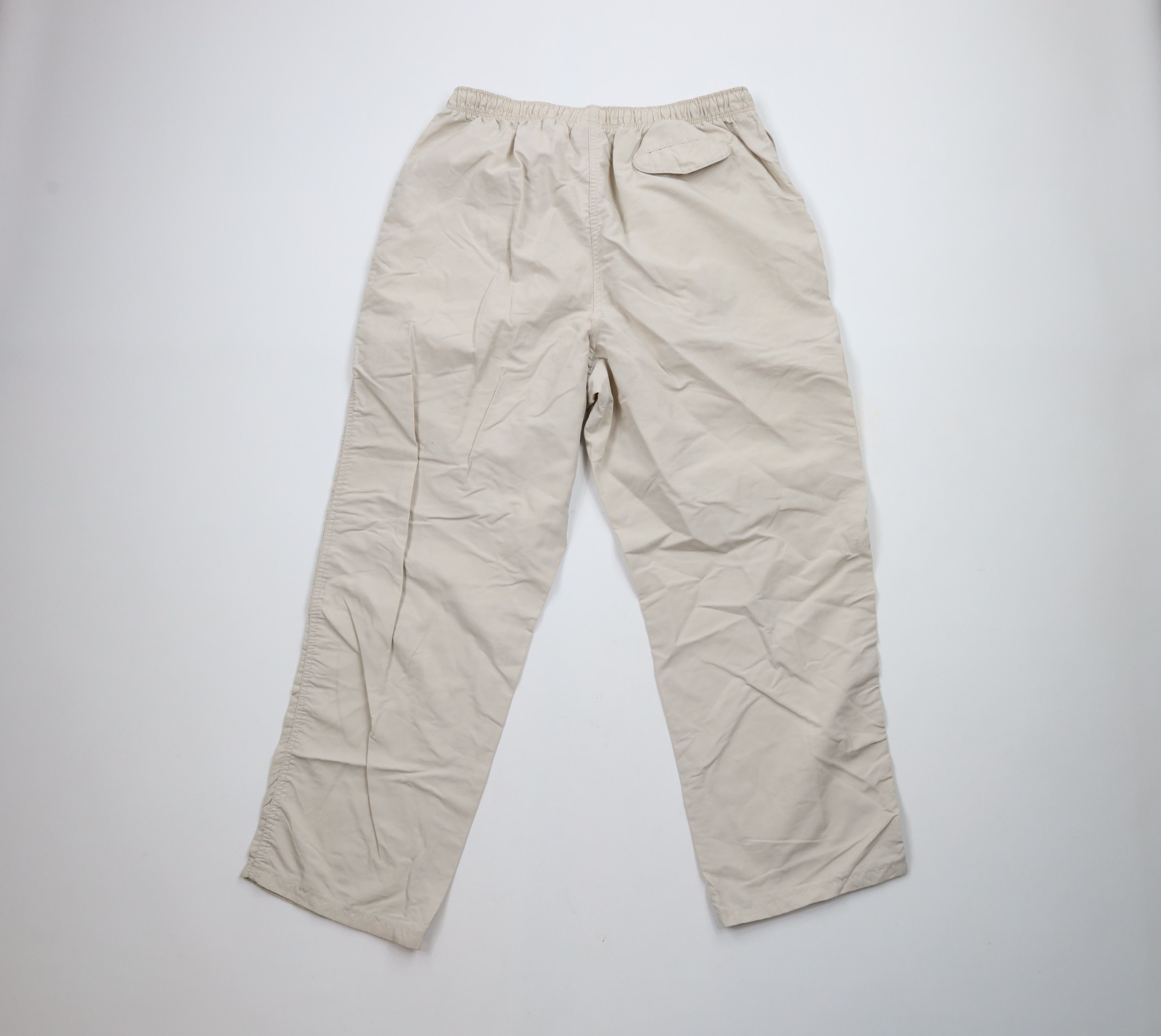 Lands' End × Vintage Vintage 90s Lands End Blank Wide Leg Windbreaker Pants USA Size 30" / US 8 / IT 44 - 8 Thumbnail