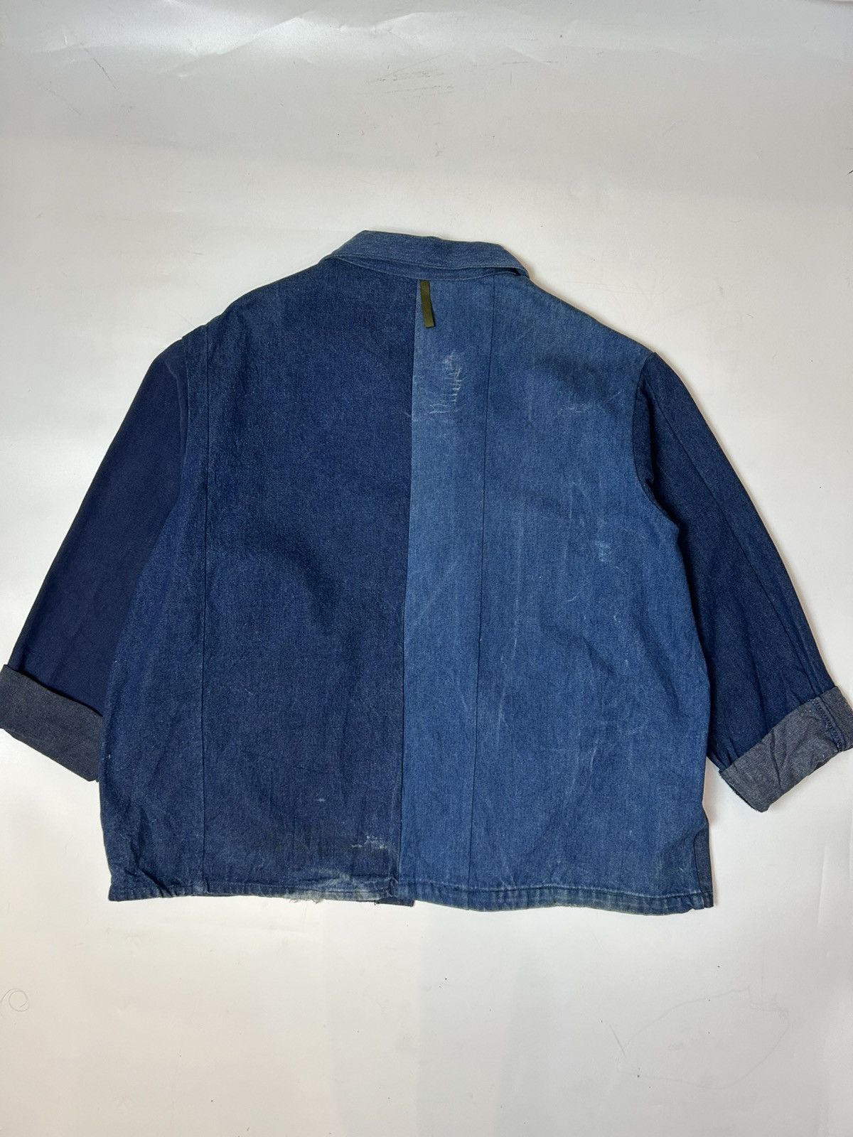 Japanese Brand SUNNY SIDE UP DENIM JACKET UNIQUE BUTTON DESIGN USED Size ONE SIZE - 4 Thumbnail