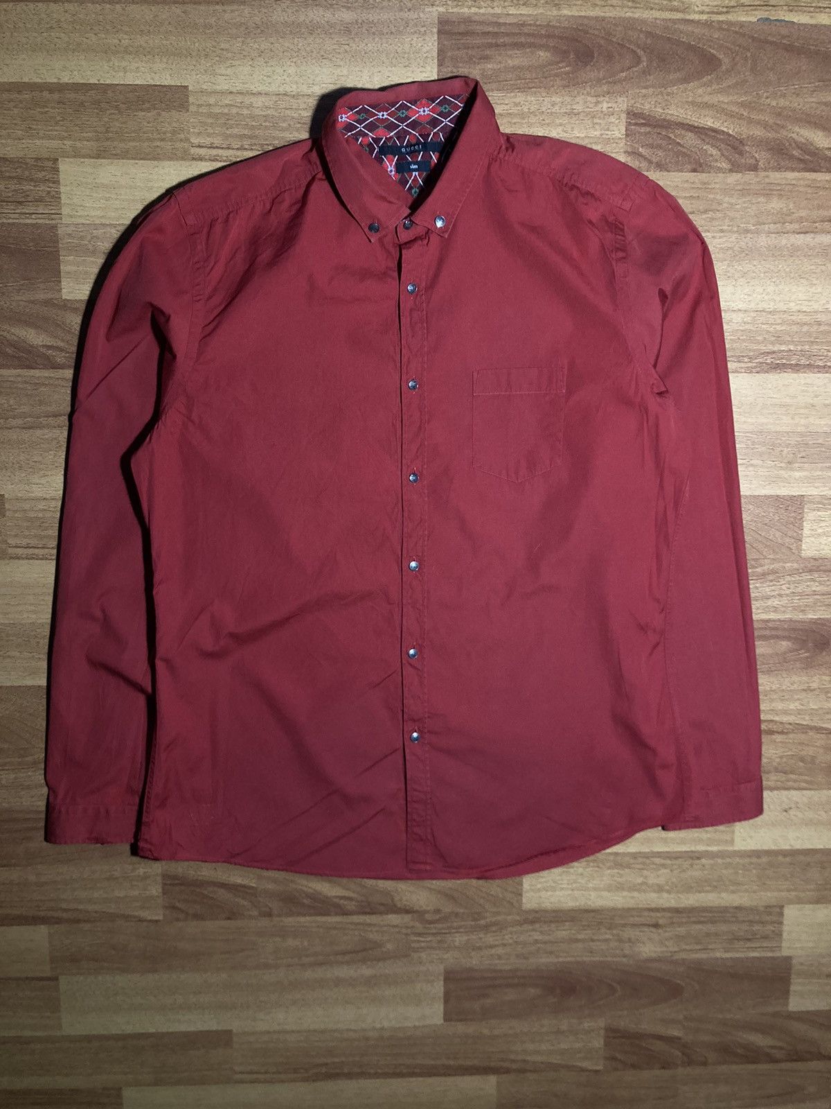 Gucci × Vintage Vintage Gucci Shirt S-M size Size US S / EU 44-46 / 1 - 1 Thumbnail