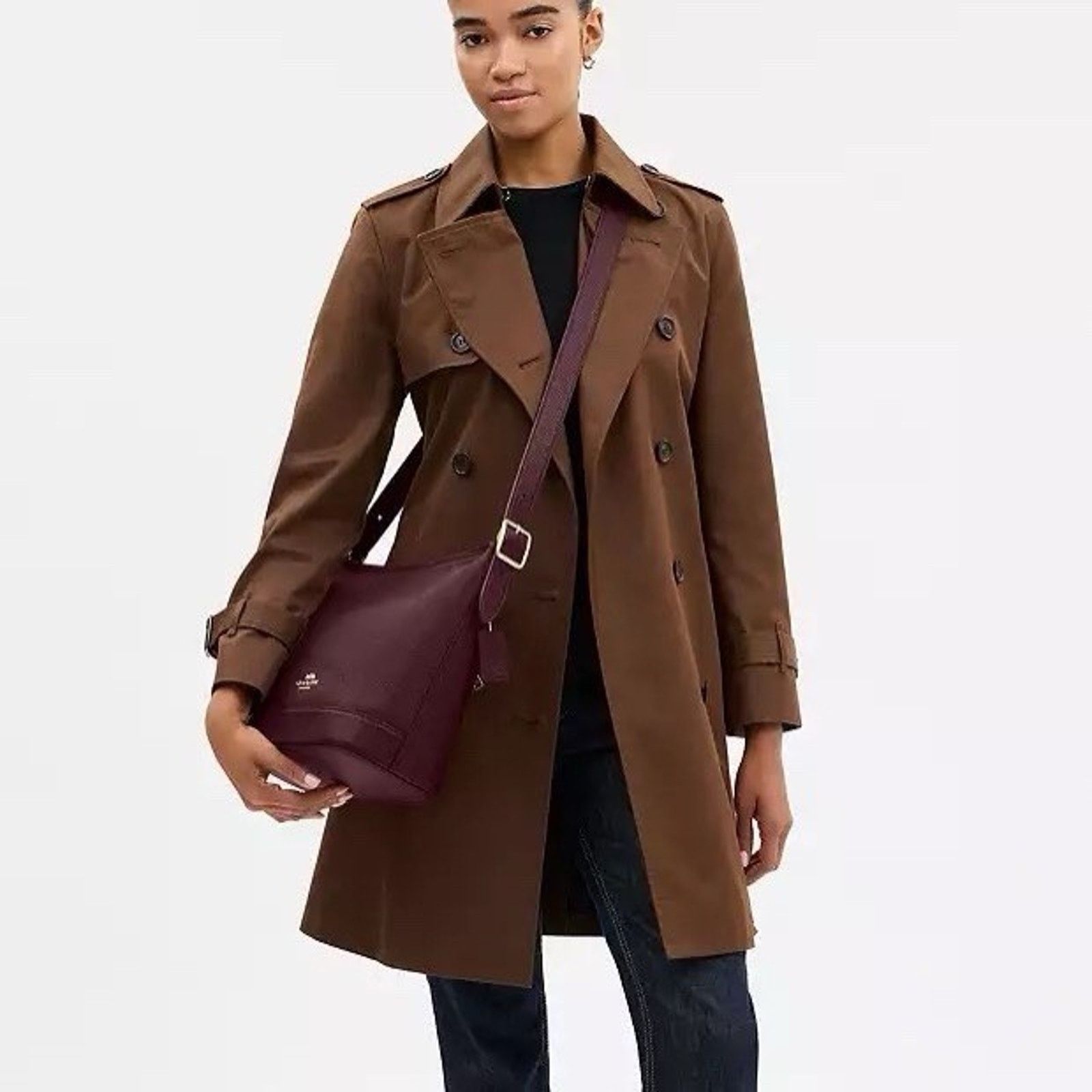 Coach NWT COACH Jude Duffle bag Leather CBH18 Dark Wine Size ONE SIZE - 7 Thumbnail