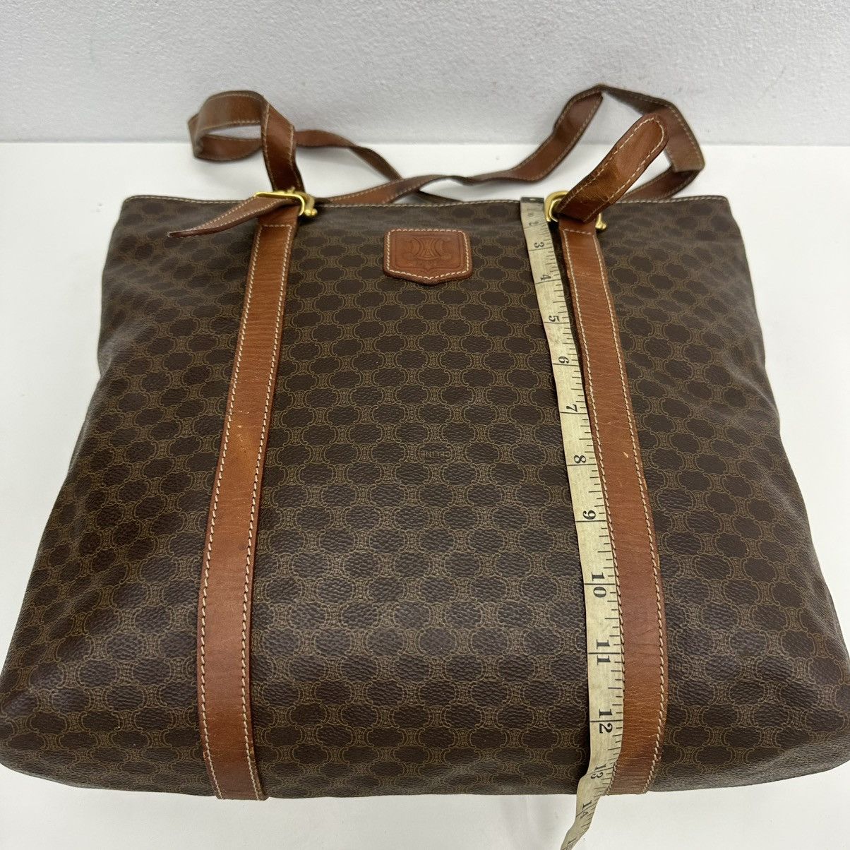Celine ‼️YES‼️ AUTHENTIC CELINE MACADAM LARGE TOTE BAG Size ONE SIZE - 16 Thumbnail