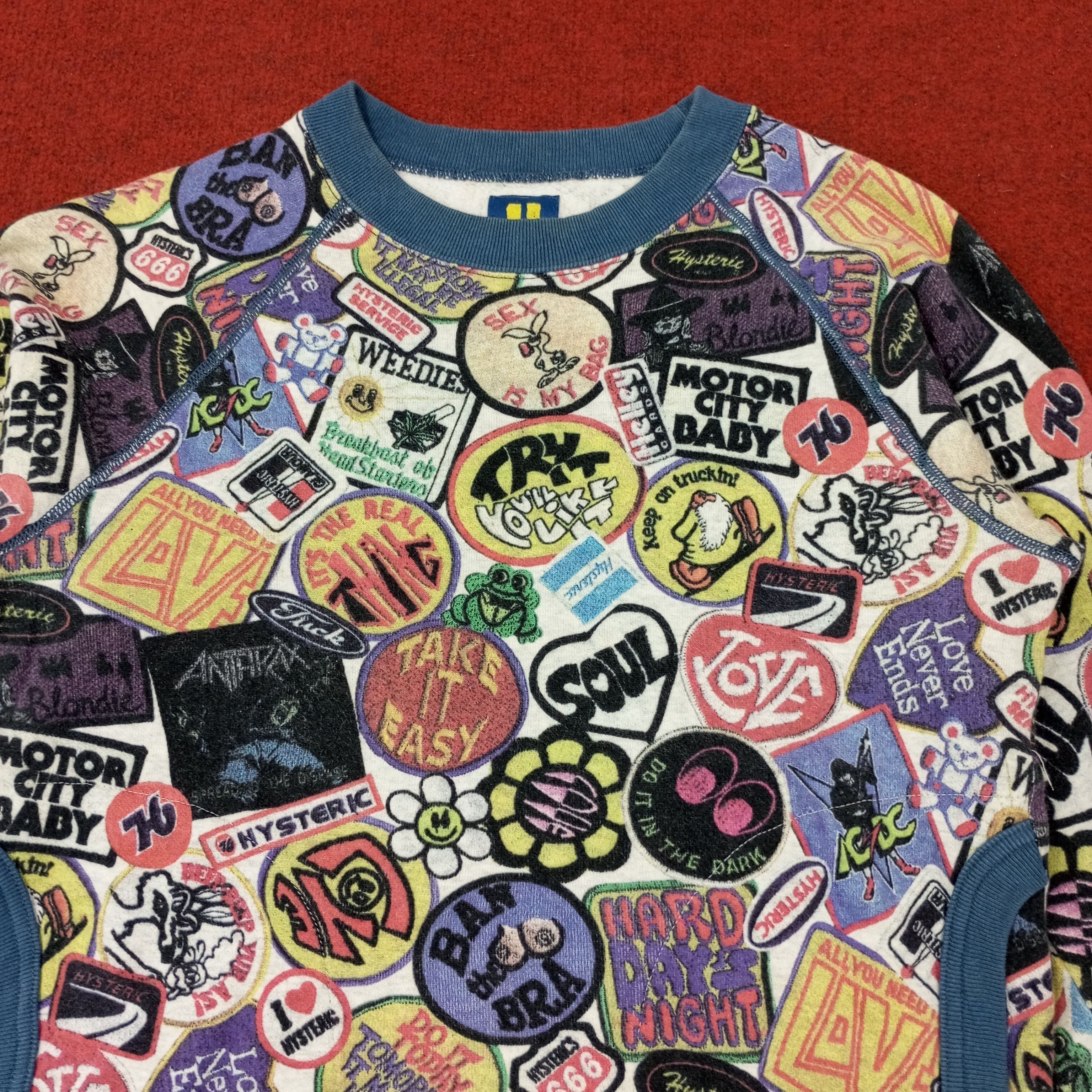 Hysteric Glamour × Japanese Brand × Vintage Hysteric Glamour Fashion Fullprint Design Sweatshirt c220n12 Size US XS / EU 42 / 0 - 2 Thumbnail
