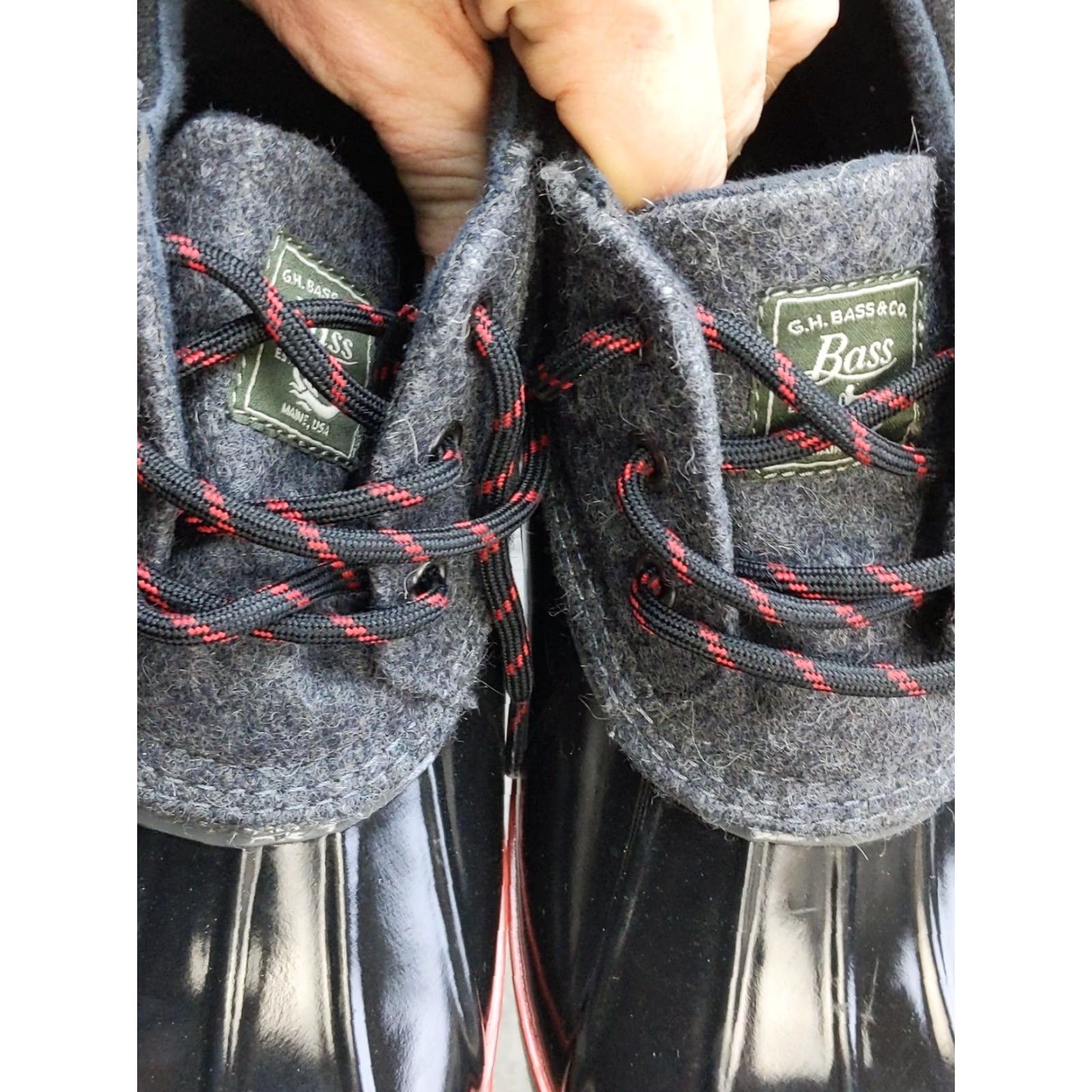 Vintage G.H. Bass & Co. Bass-Mandarin Rain Boots Womens 9 Black Ankle Waterproof Boots Size US 9 / IT 39 - 6 Thumbnail