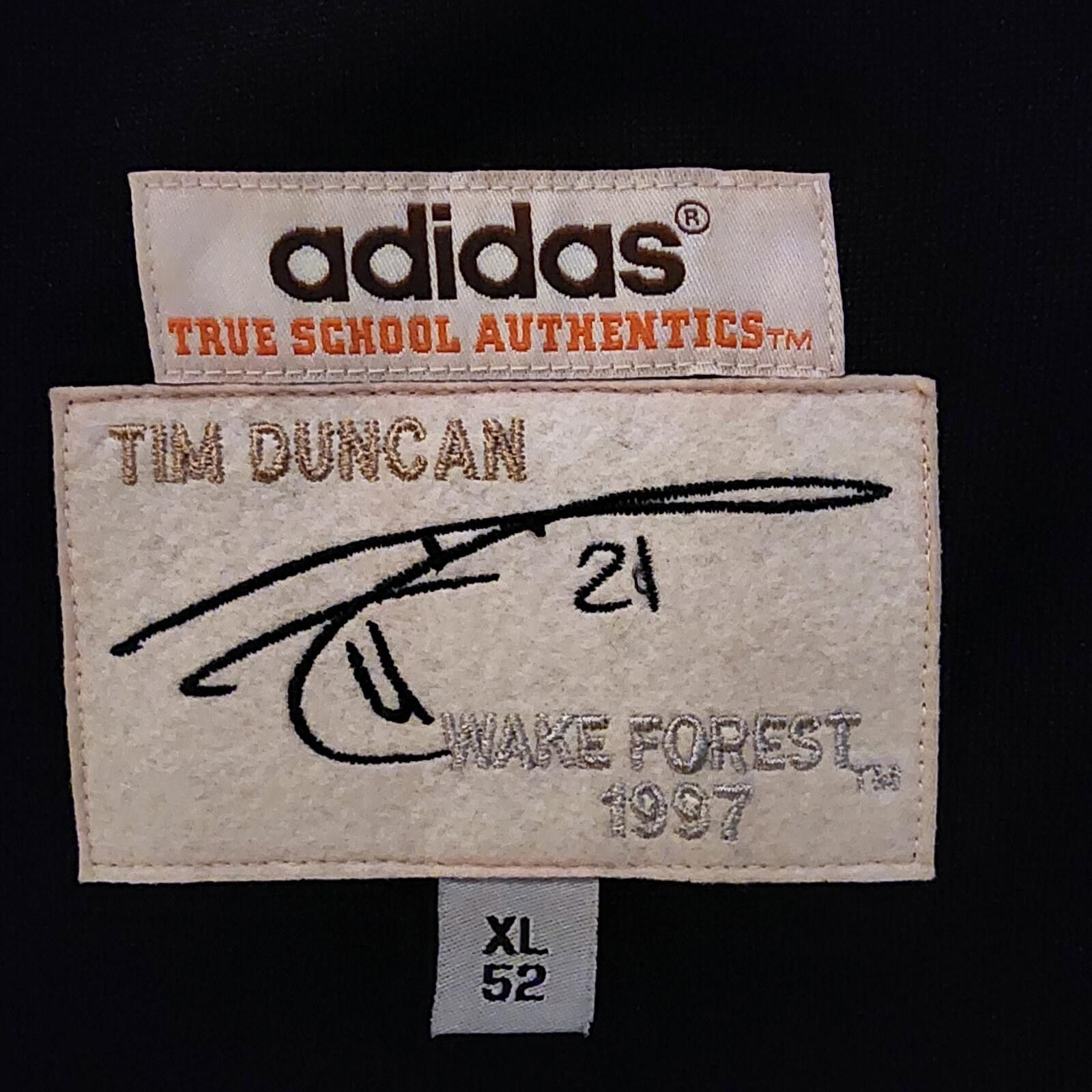Adidas Tim Duncan #21 Wake Forest Adidas Jersey Size XL (52) NCAA Size US XL / EU 56 / 4 - 6 Thumbnail