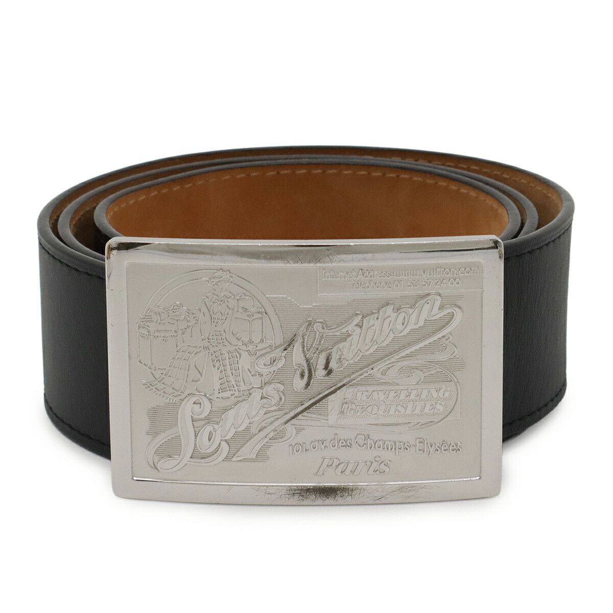 Louis Vuitton Louis Vuitton Sangle Jeans Leather Belt Leather Belt M6812U DUTY FREE for USA