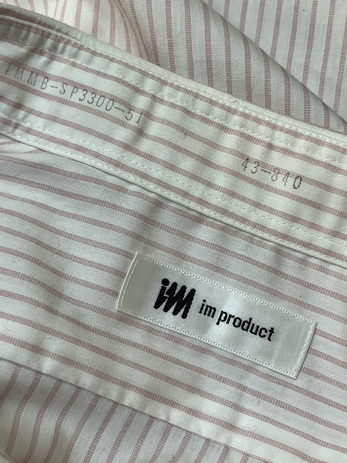 Homme Plisse Issey Miyake Vintage ISSEY MIYAKE im product pink stripe button ups shirt Size US L / EU 52-54 / 3 - 8 Thumbnail