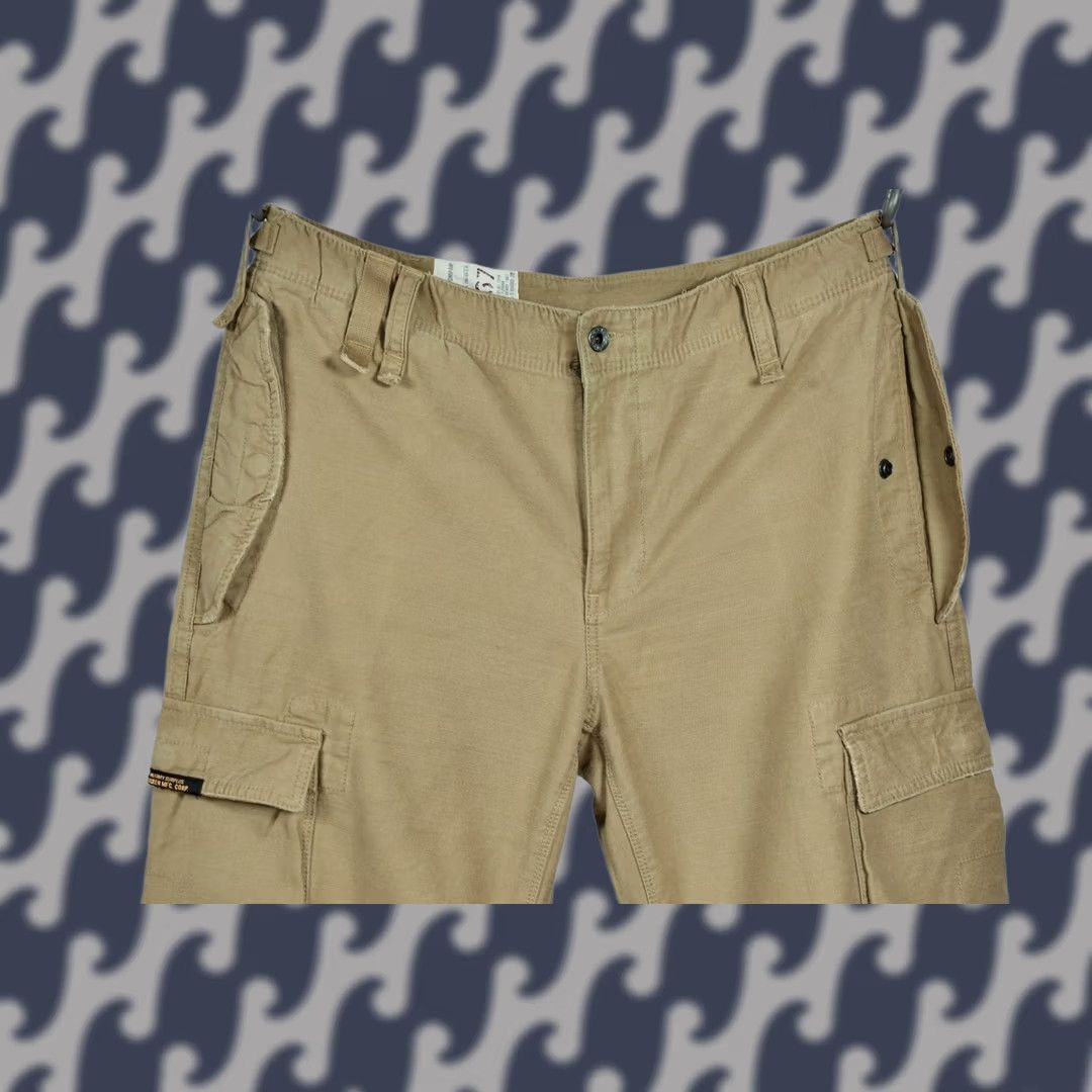 Ralph Lauren Ralph Lauren 67 Surplus Military Cargo Pants Men's W32 L34 Cargo Pocket Beige 100% Cotton Classic Fit Size US 32 / EU 48 - 1 Thumbnail