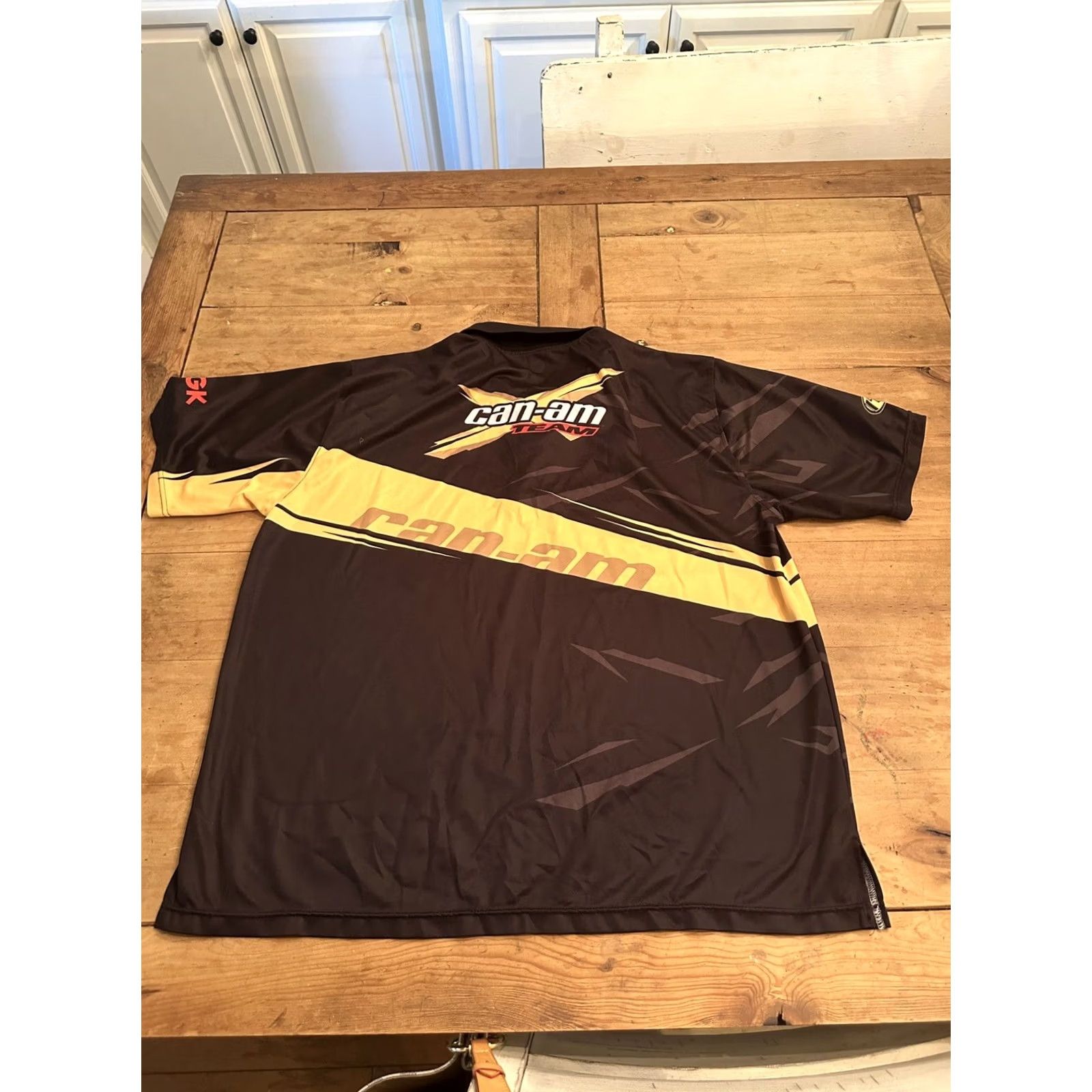 Vintage Linq CAN AM Team BRP 3D Event Polo Shirt Mens 2XL Black Yellow/Black Polo Mens 2XL 3D Event BRP CAN AM Team Linq Shirt Size US XXL / EU 58 / 5 - 6 Thumbnail