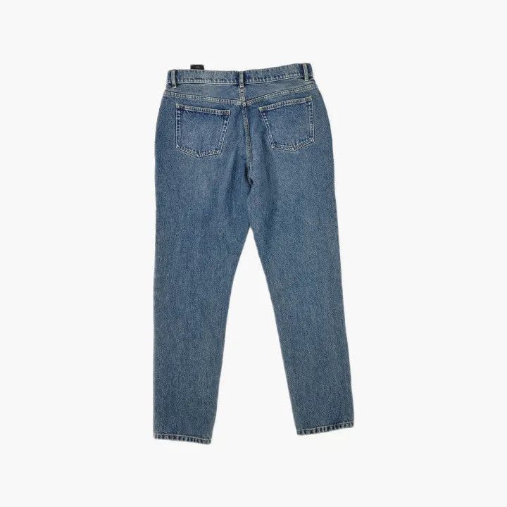 Balenciaga Balenciaga Blue Double Pocket Straight Leg Jeans 0079-2507 Size 41" - 3 Thumbnail