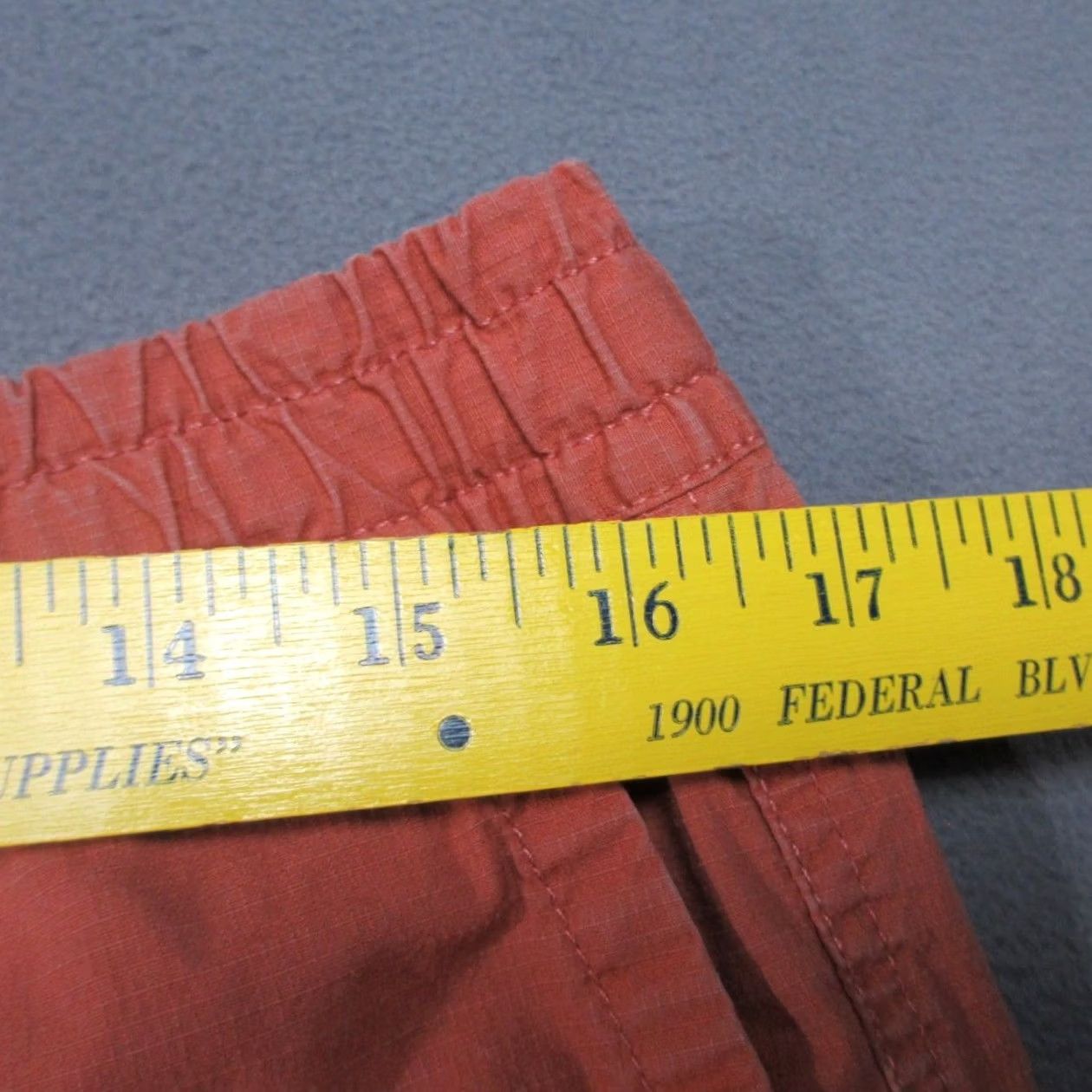 Vuori Vuori Shorts Womens Large Orange Ripstop Raw Hem Everyday Utility Beach Pockets Size 36" / US 14 / IT 50 - 3 Thumbnail