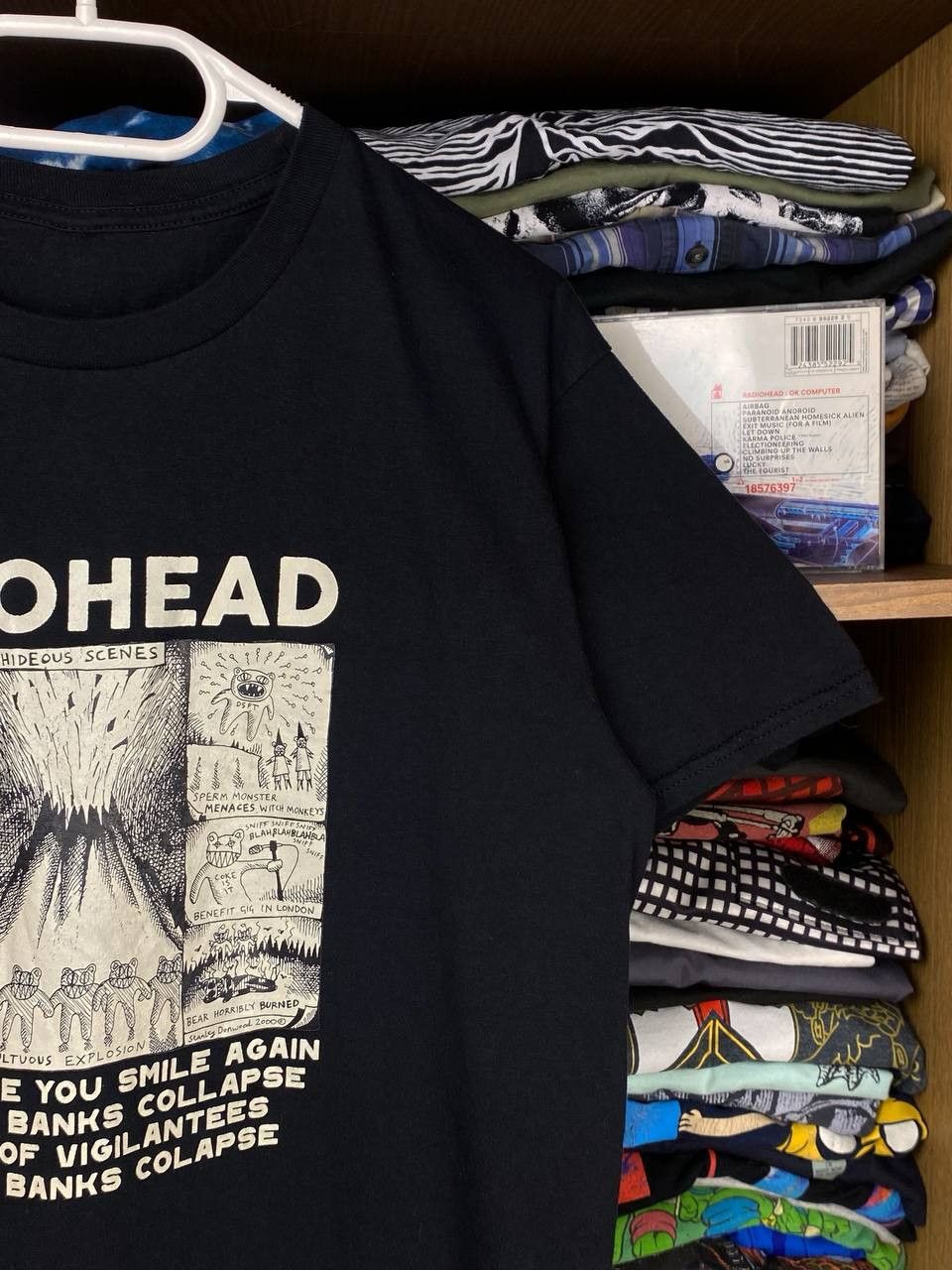 Band Tees × Vintage Vintage Radiohead y2k Sounds of Orgy Waste Tee Size US M / EU 48-50 / 2 - 3 Thumbnail