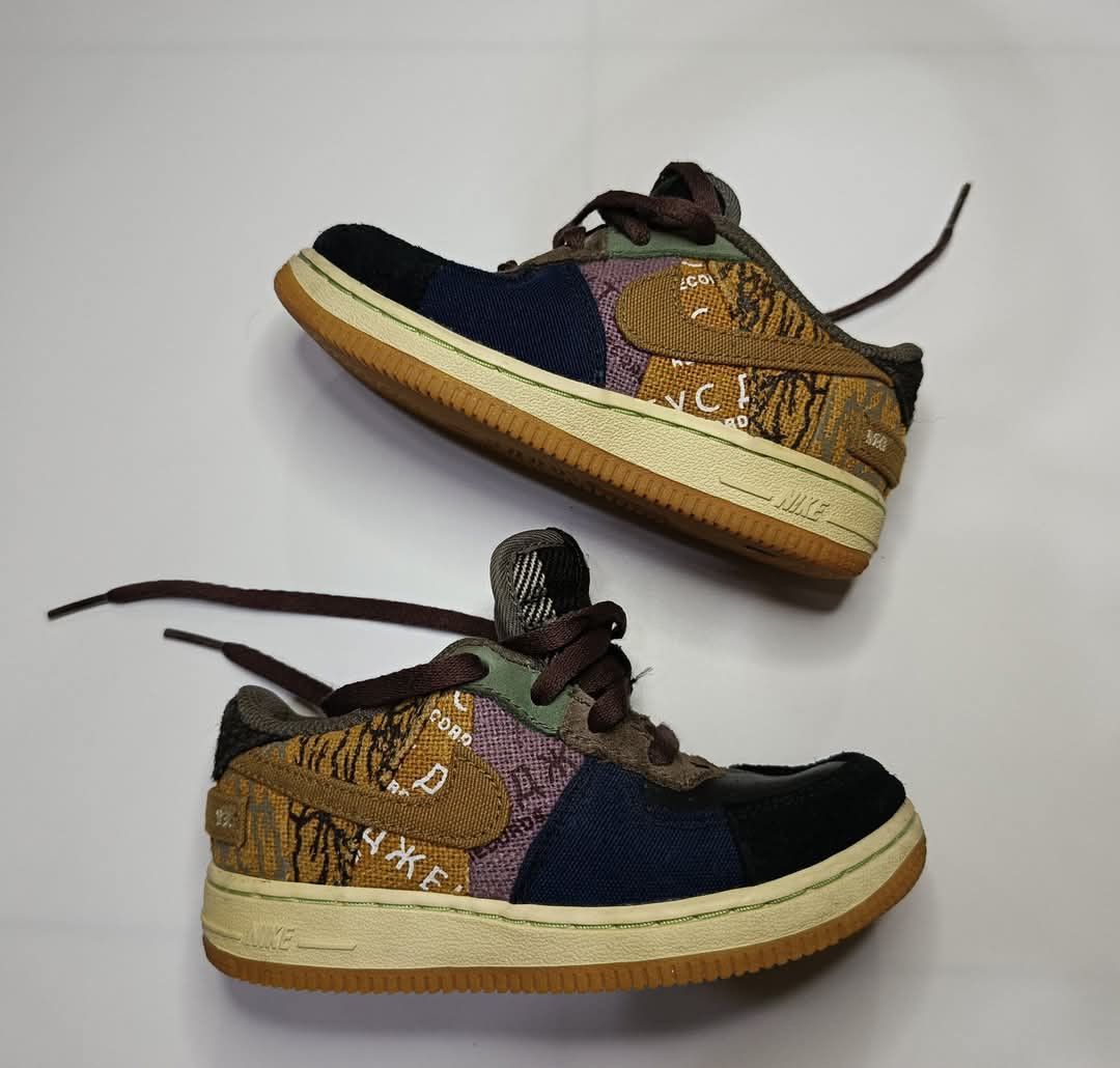 Nike × Travis Scott Travis Scott x Air Force 1 'Cactus Jack' Toddler Size US 5 / EU 37 - 1 Thumbnail