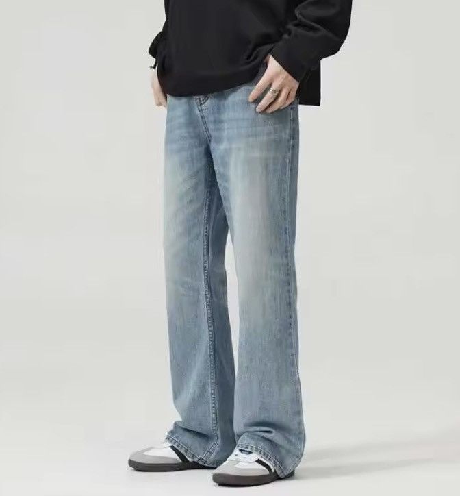 Japanese Brand Washed light blue bootcut jeans Size US 33 - 5 Thumbnail