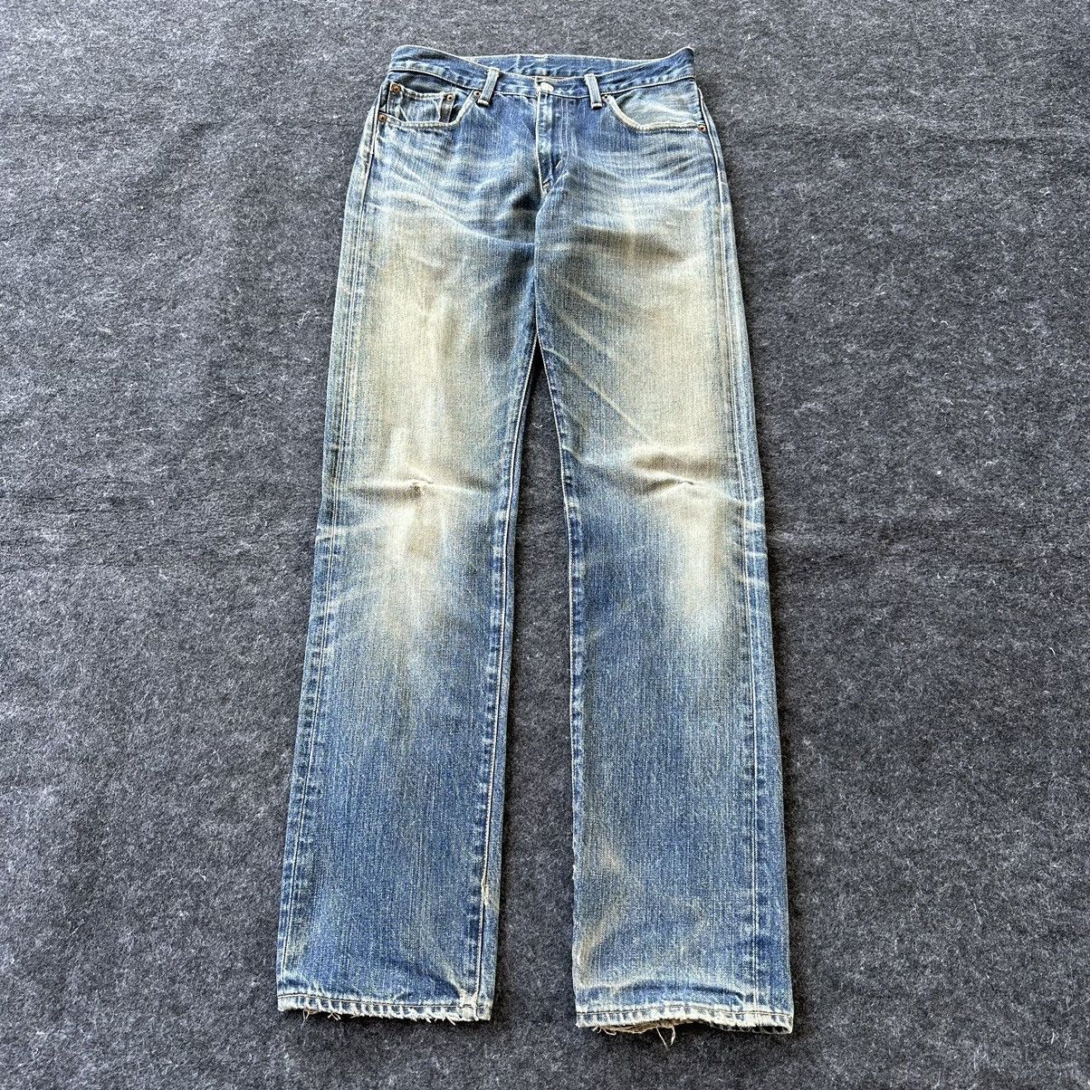 Levi's Levis 505 Red Loop Faded Washed Vintage Denim 29x33 D645 Size US 29 - 1 Thumbnail
