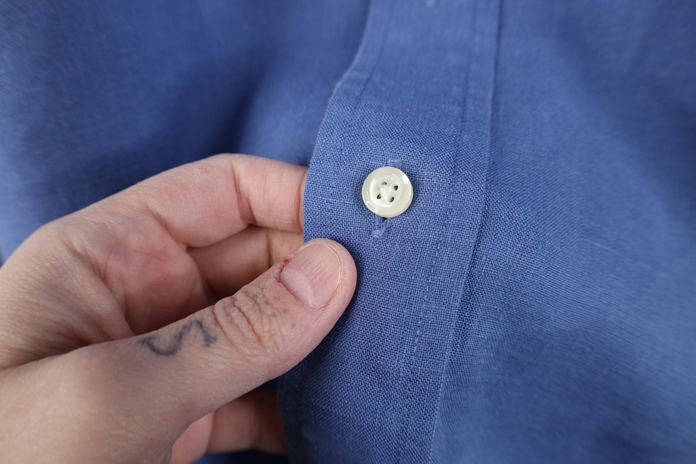 Jos. A. Bank Jos A Bank Linen Short Sleeve Collared Button Down Shirt Size US XL / EU 56 / 4 - 12 Thumbnail