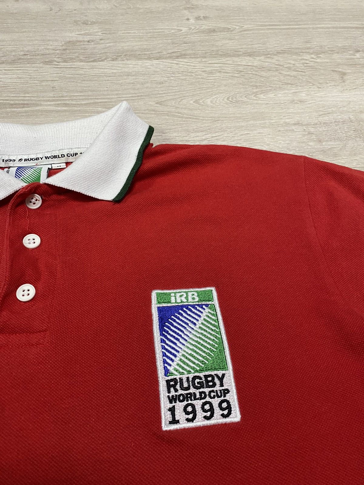 Canterbury of New Zealand Vintage 1999 IRB World Cup Rugby Jersey M Wales Champ Size US M / EU 48-50 / 2 - 2 Thumbnail