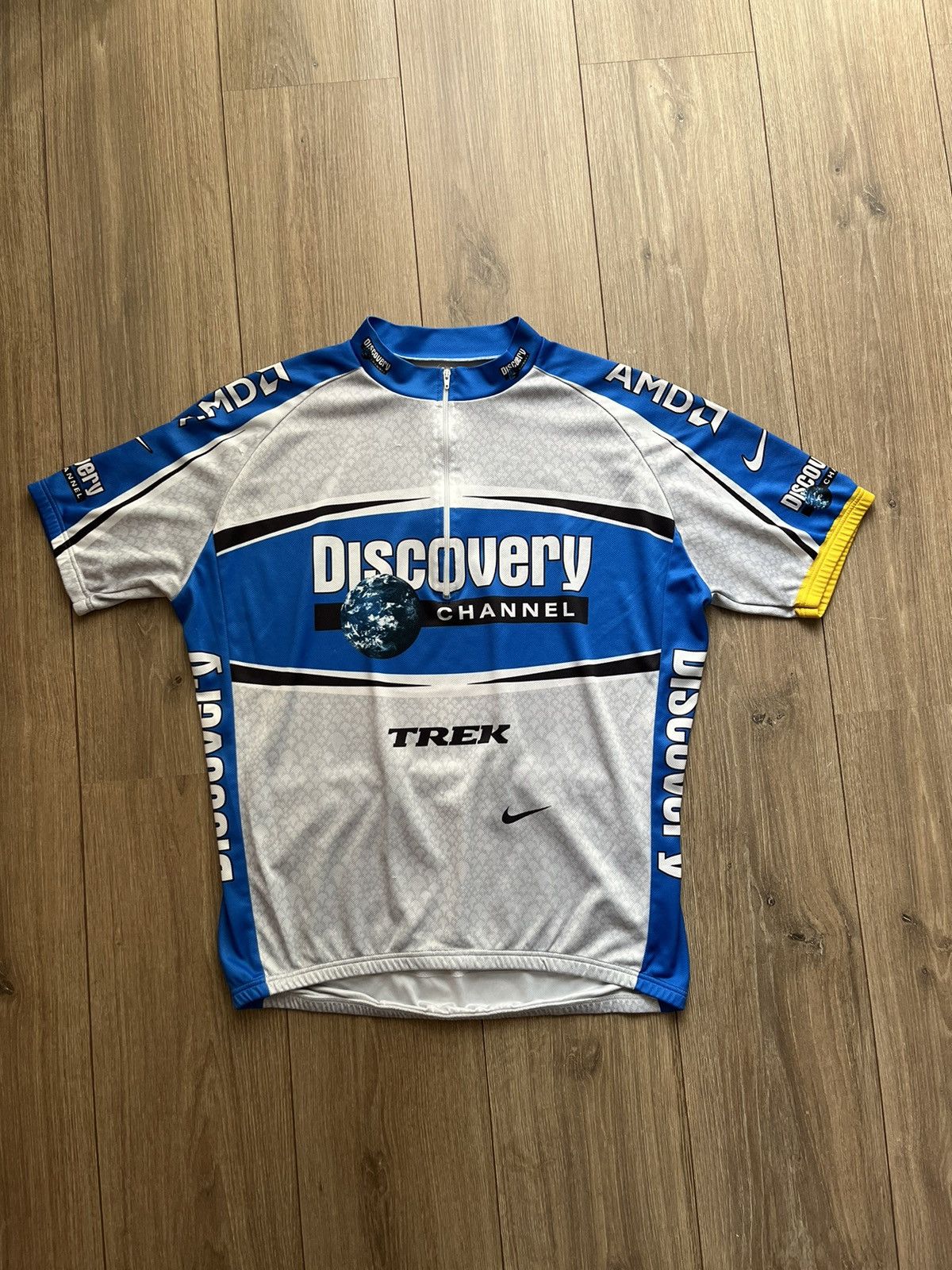 Vintage nike Discovery Channel Pro Cycling Team - 2005 🚴‍♂️ jersey Size US L / EU 52-54 / 3 - 1 Thumbnail