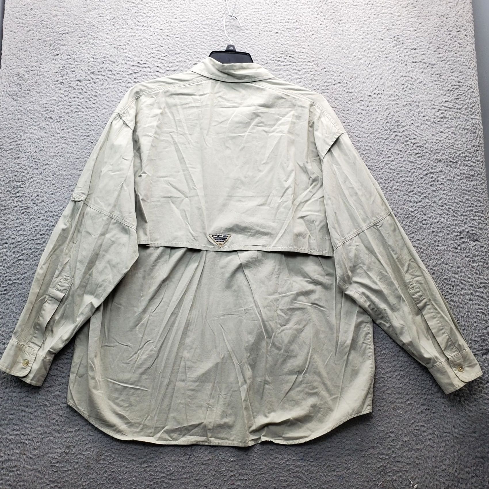 Vintage Columbia Fishing Shirt Mens L Tan Thermal Lined Detail Pocket Button Up Collared Shirt Size US L / EU 52-54 / 3 - 2 Thumbnail