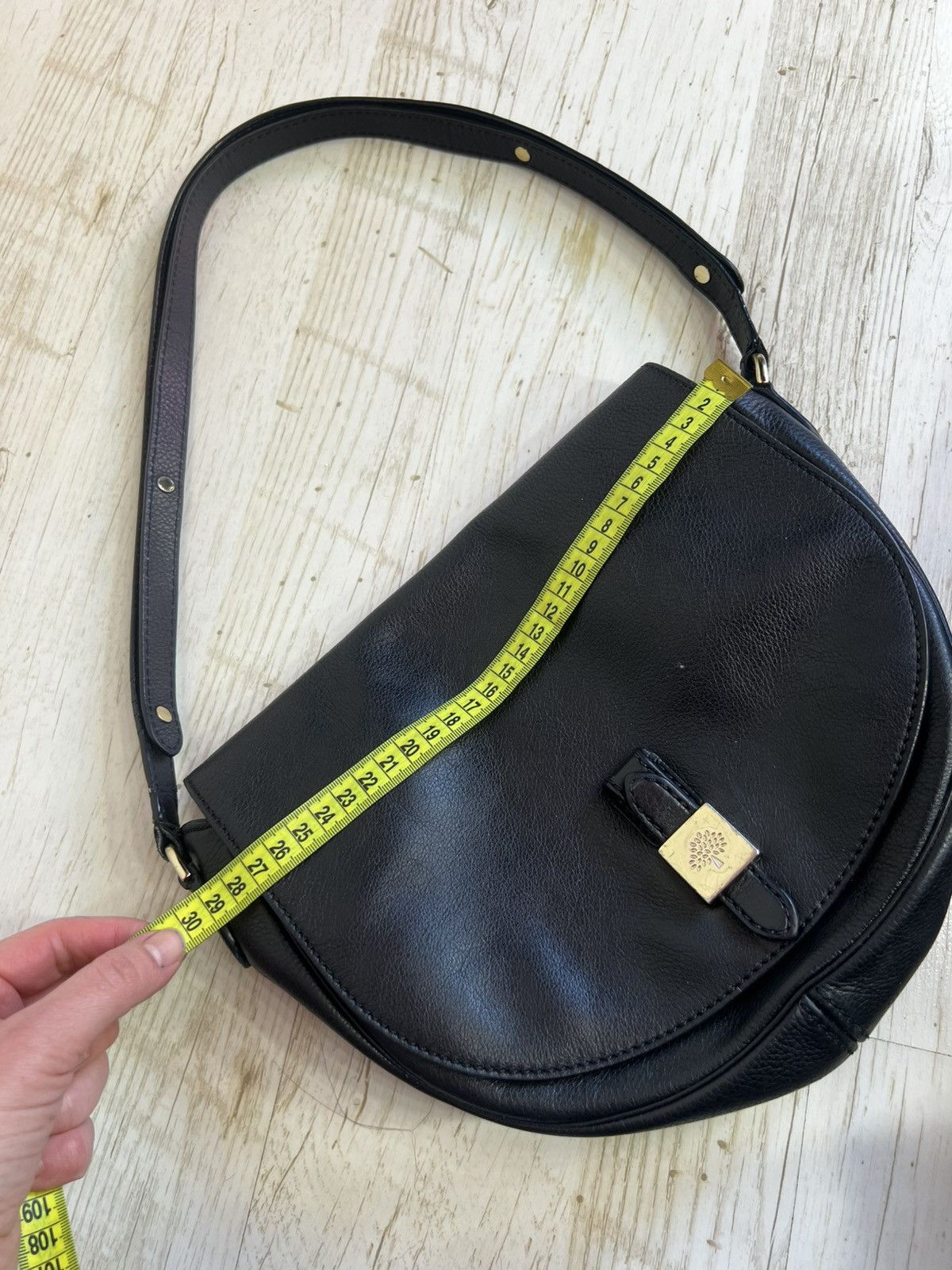 Mulberry Mulberry Tessie Black Leather Crossbody Bag Size ONE SIZE - 14 Thumbnail