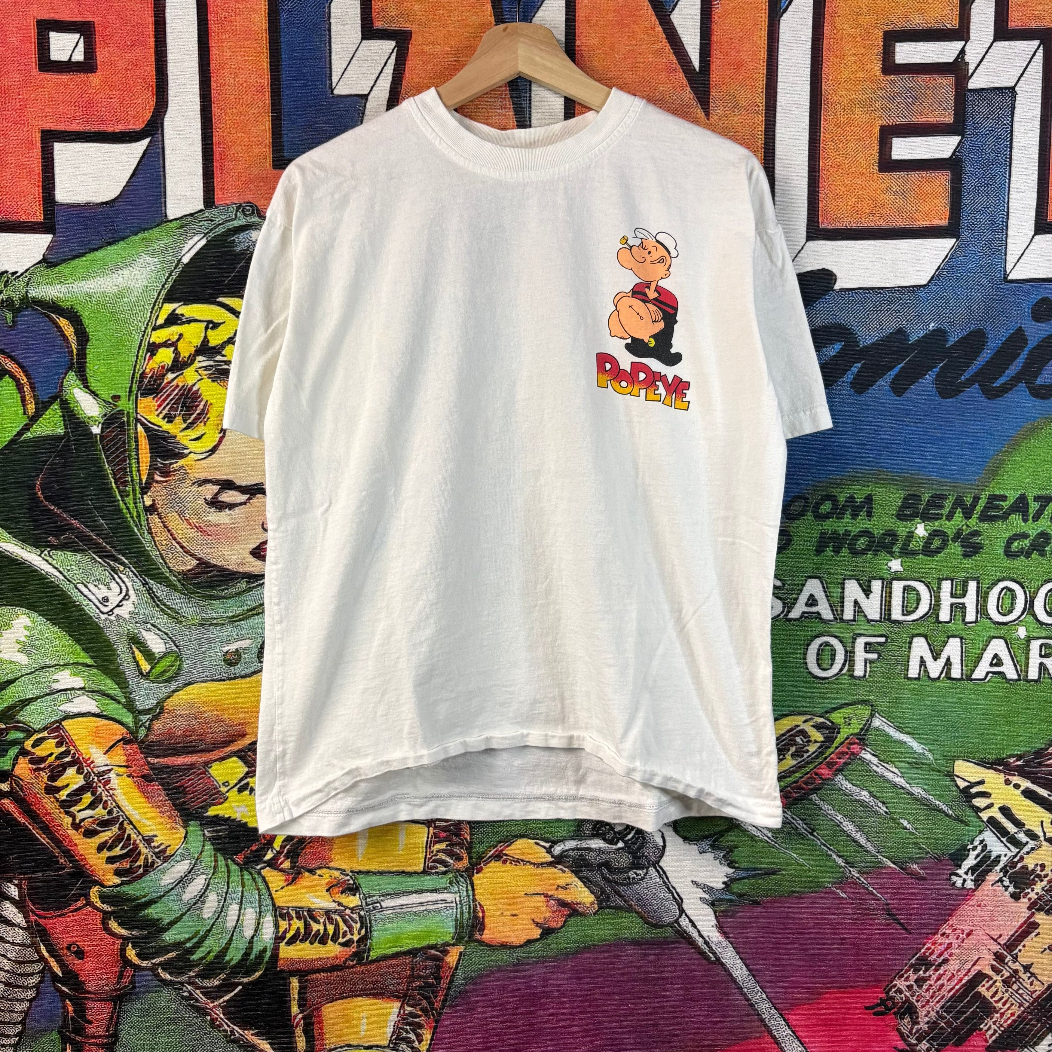Vintage Vintage 90s Popeye Graphic Tee Size Large Size US L / EU 52-54 / 3 - 1 Thumbnail